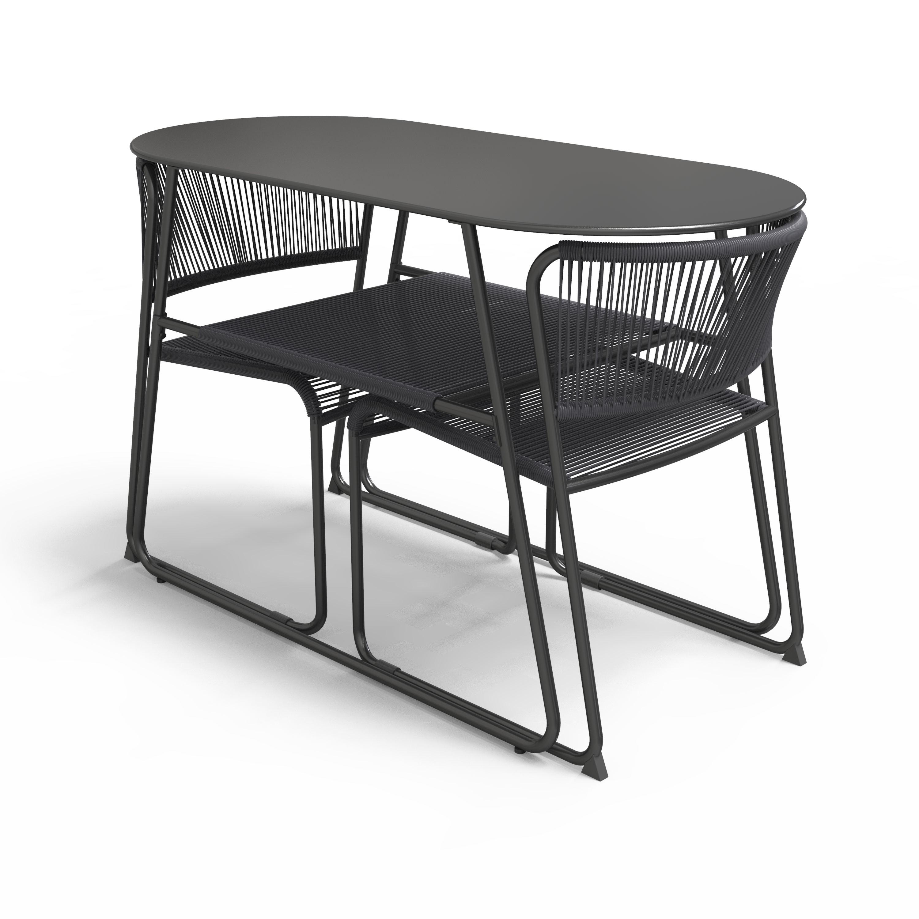 Krzesło ogrodowe Duo stalowe antracytowe Naterial - 15