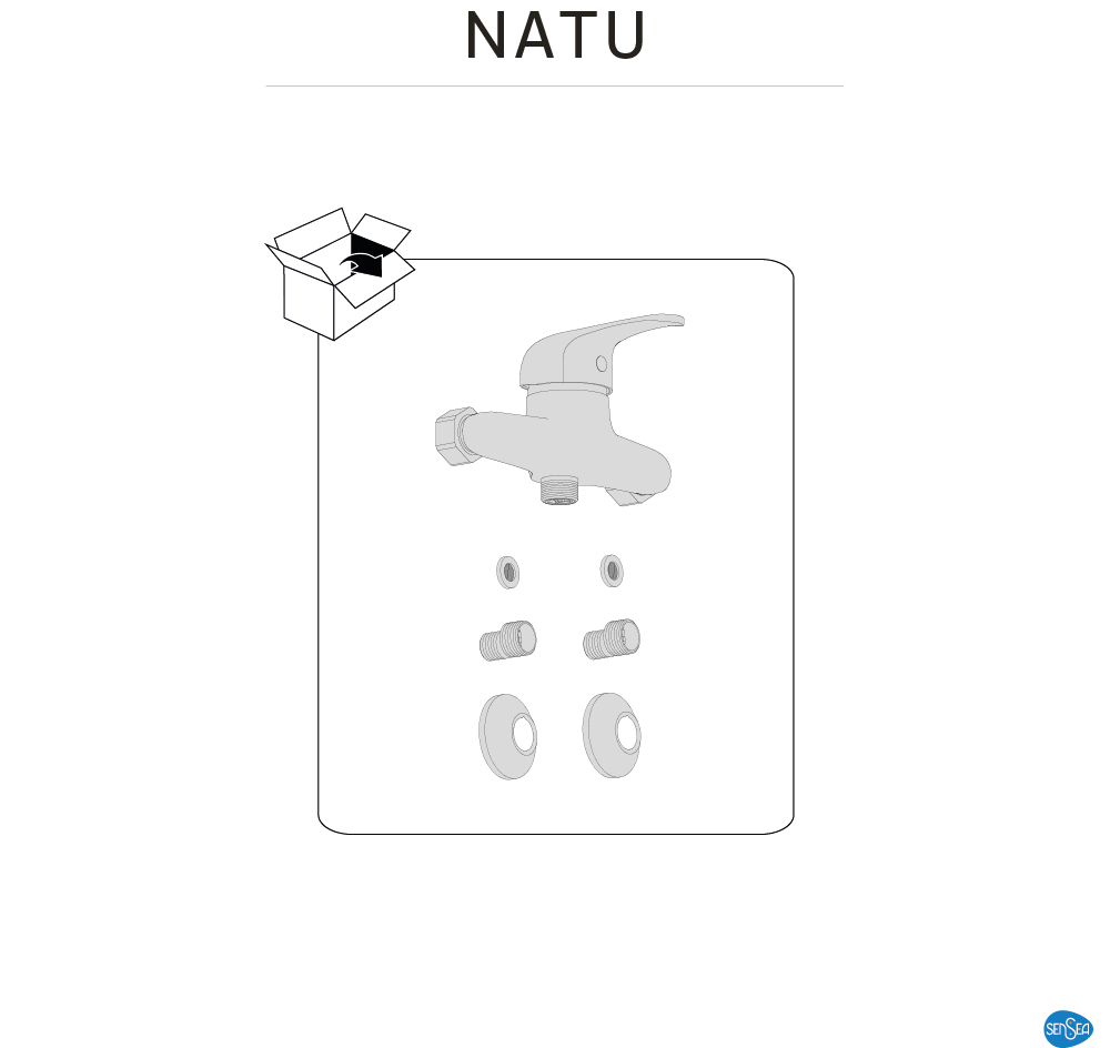 Torneira de duche SENSEA NATU CROMADA - 9