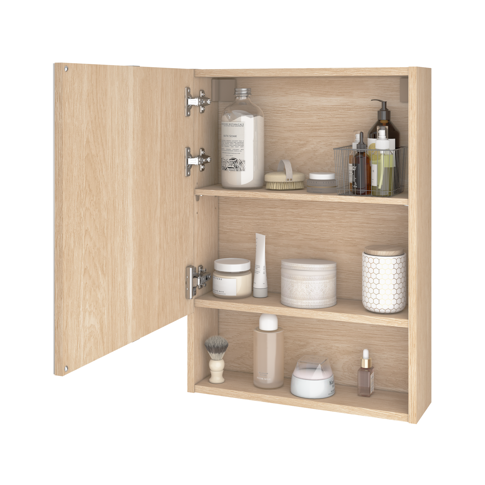 Armário com espelho SENSEA EASY 50X14X70CM OAK - 2