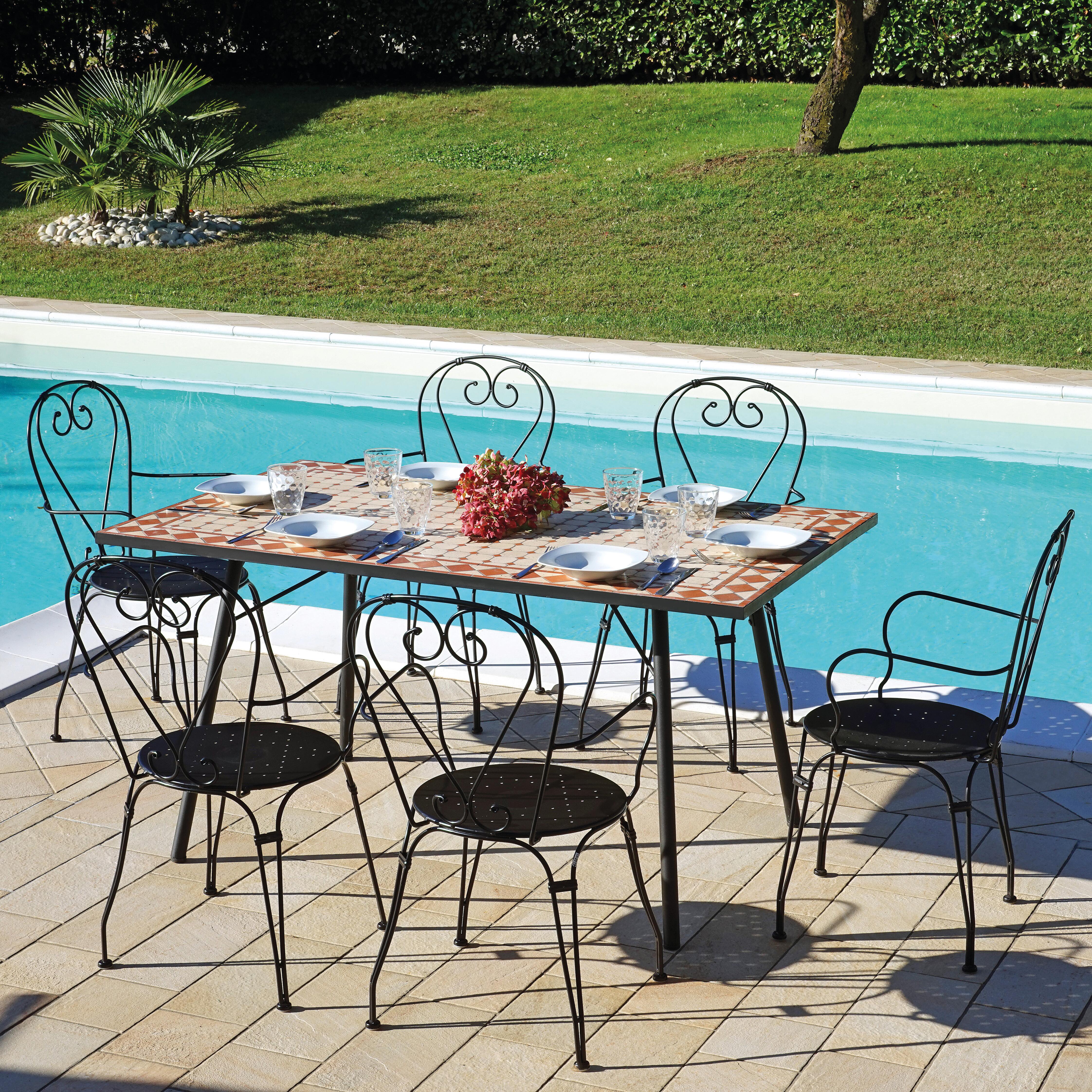 Giardino Sedie Ferro Battuto Leroy Merlin Set Tavolo E Sedie