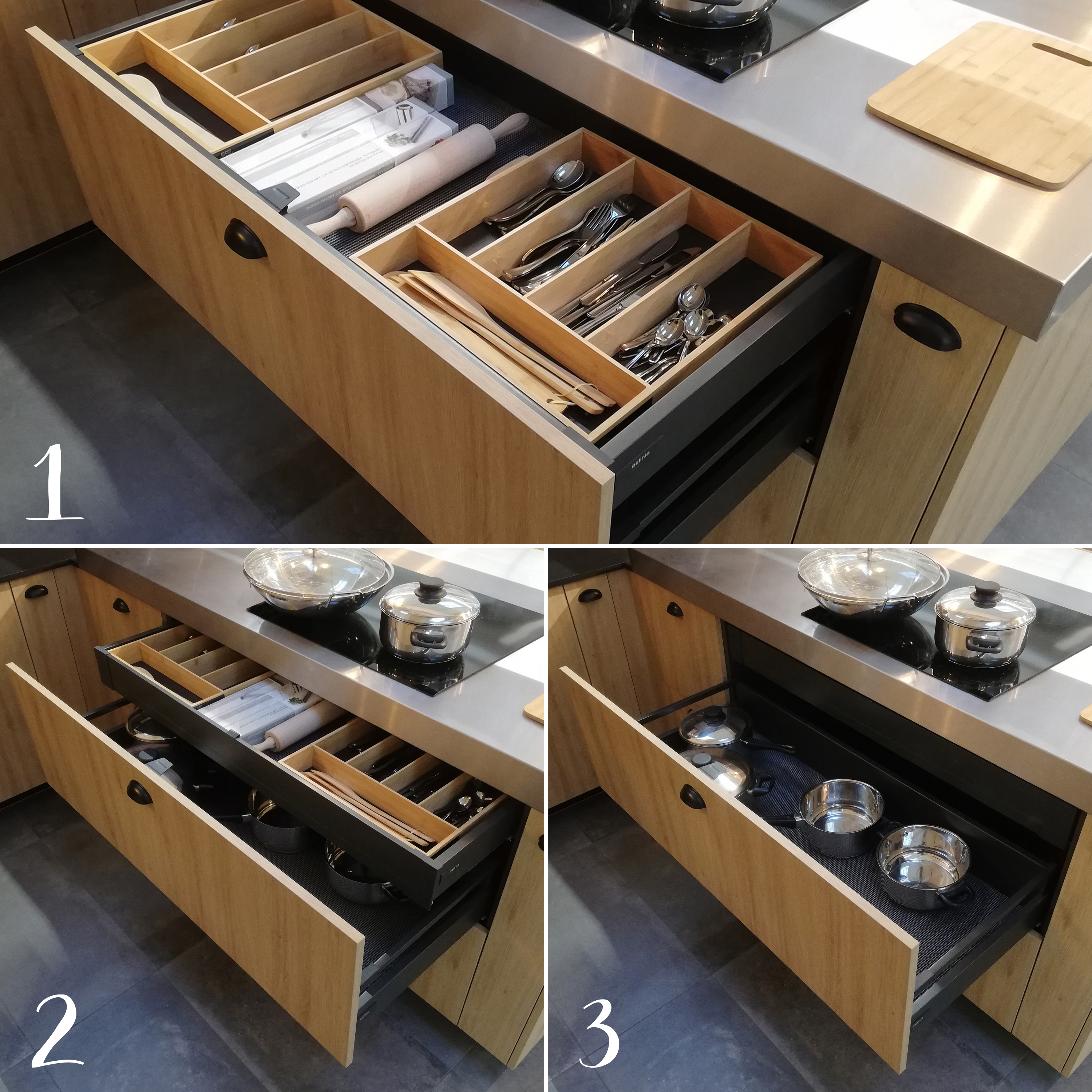 Clip para gaveta interior cinza - 6