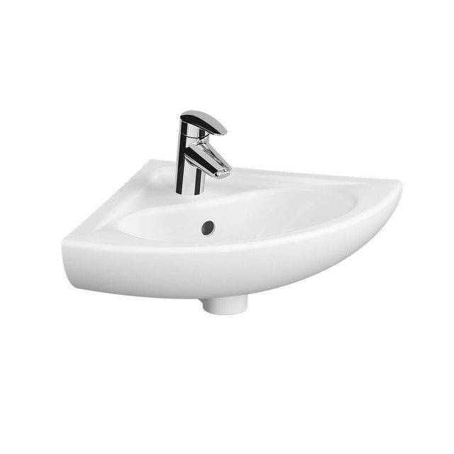 Lavamani sospeso ovale Arkitekt H 15 x P 40 cm in ceramica bianco