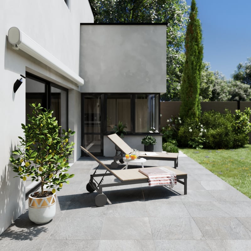 Markiza tarasowa z napędem 4.95x3 metry Nori 2 beżowa Naterial