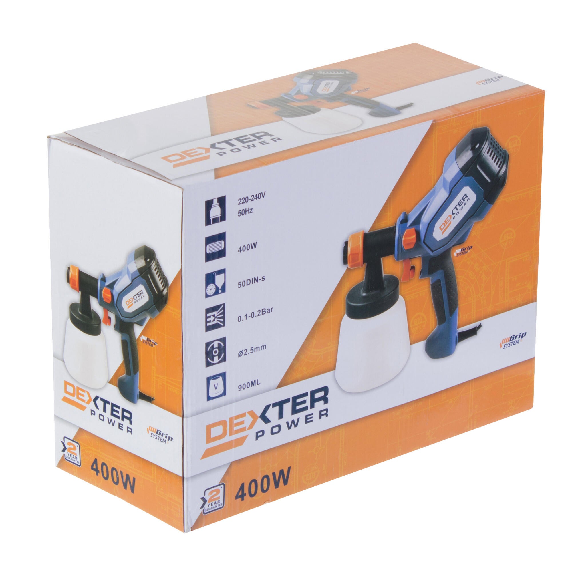 Pistolet do malowania natryskowego PLD 3120 400 W Dexter Power - 3