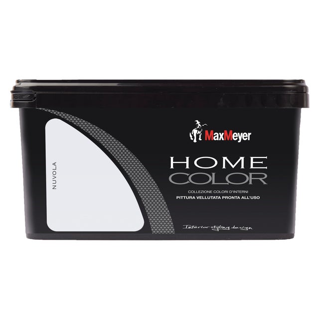 Pittura per interni lavabile, MAXMEYER HOME COLOR grigio nuvola opaco, 2.5 L