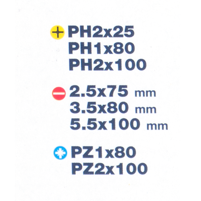 Set di 8 cacciaviti DEXTER PH, PZ - 23
