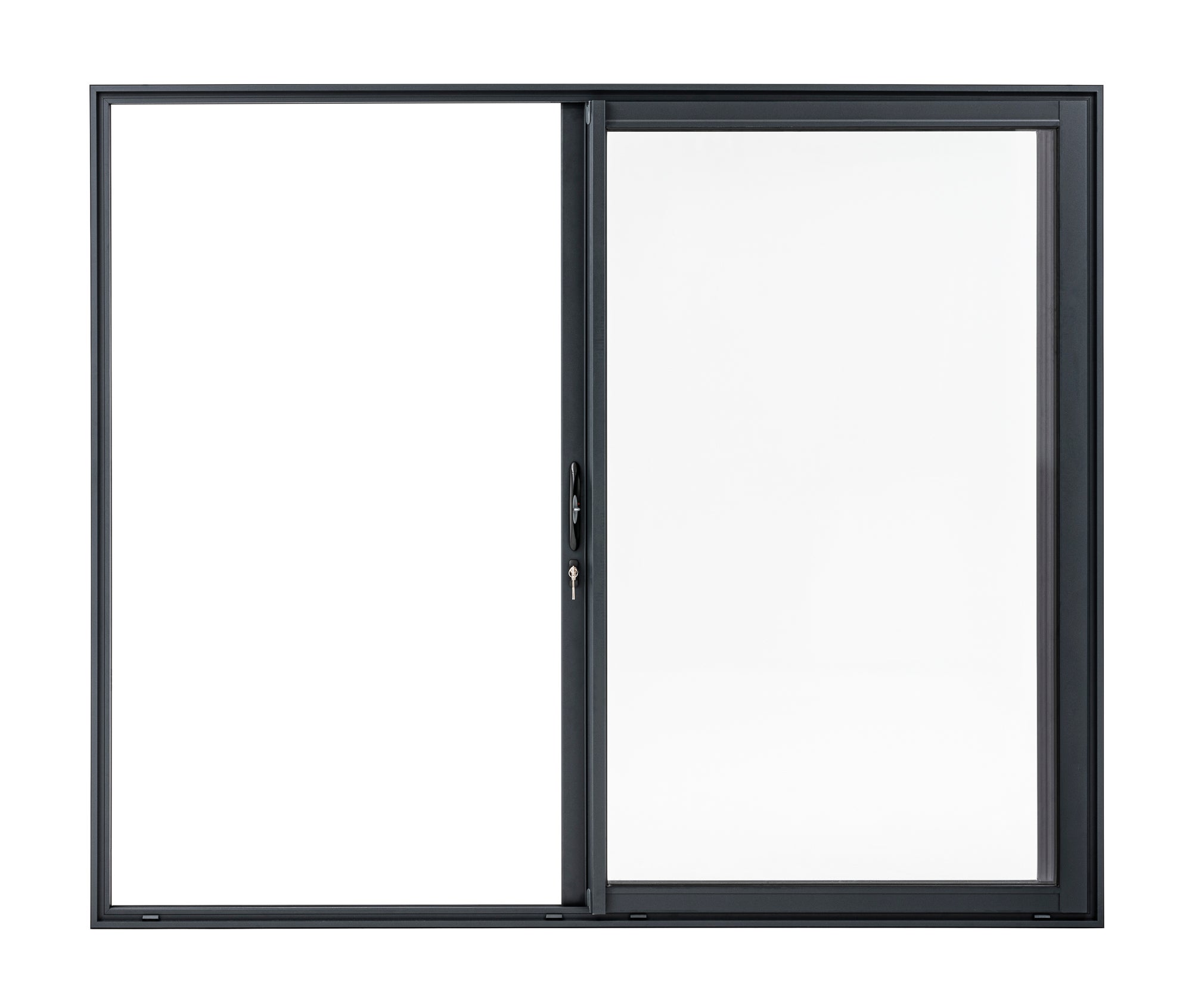 Baie coulissante aluminium 215x210 gris anthracite Essentiel - 4