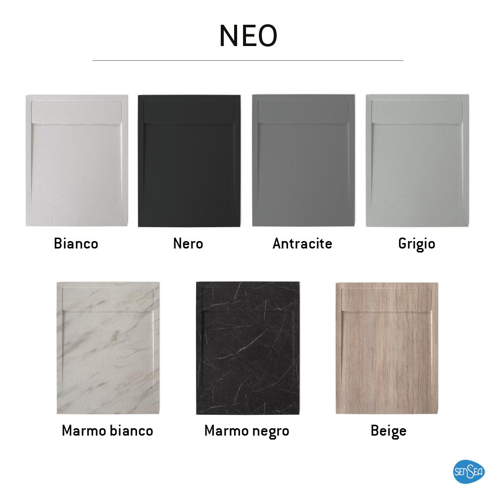 Receveur de douche résine blanc L.120 x l.90 Neo - 8