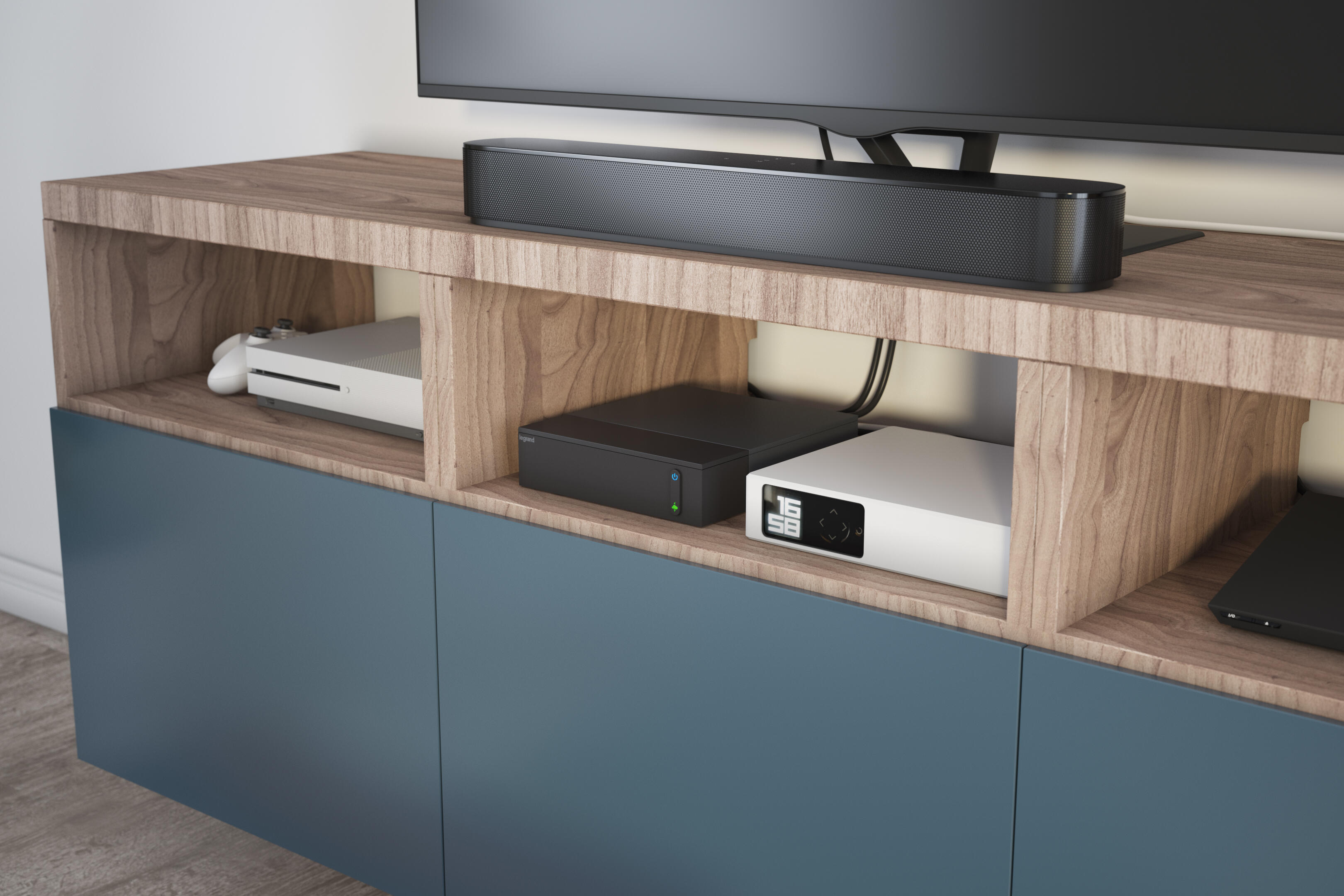 Multiprise 4 prises 0 USB A 0 USB C avec interrupteur 2 m noir LEGRAND - 4