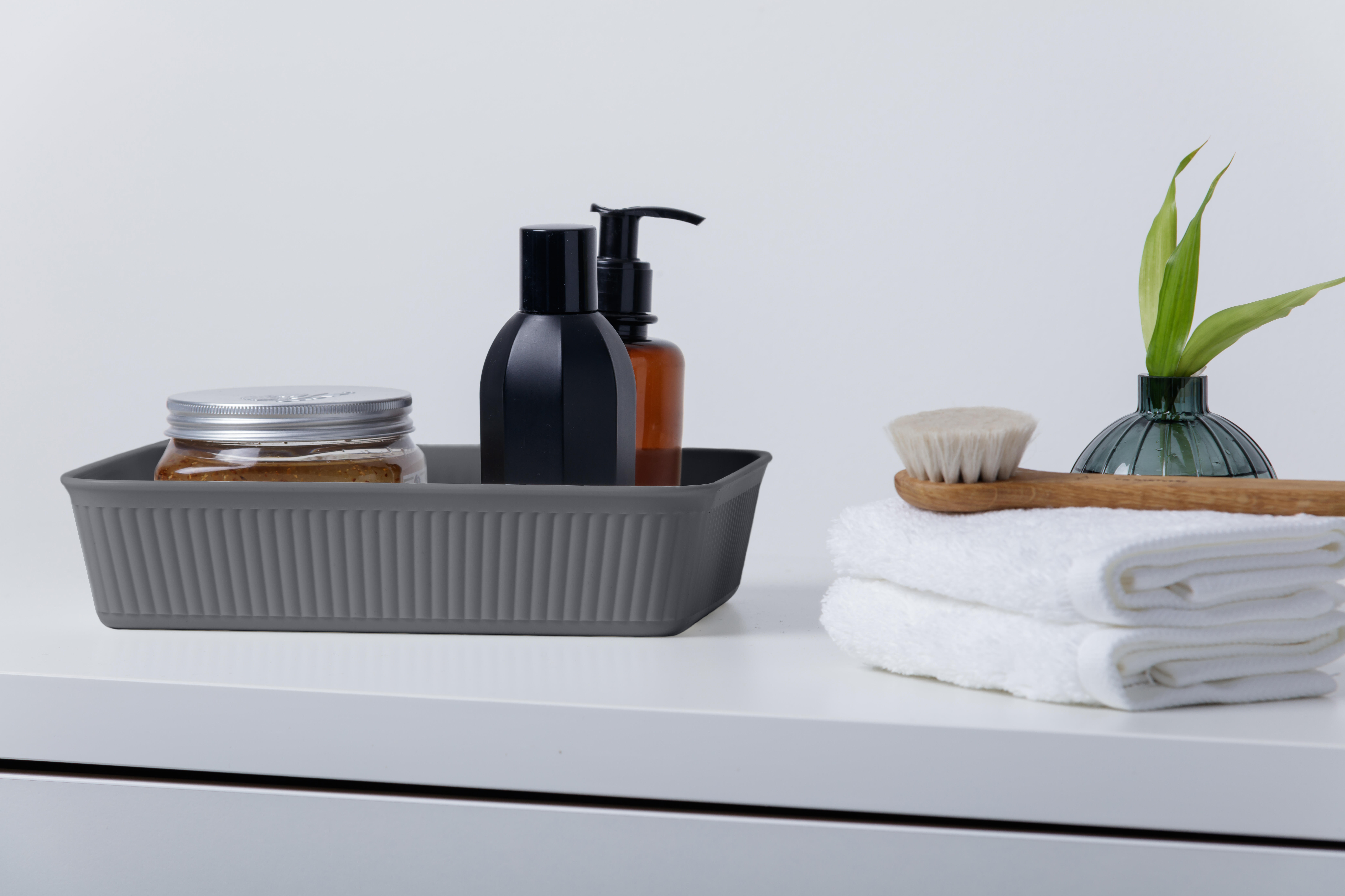 Set de 5 organizadores de almacenamiento gris Baobab 33.6x24.7x6cm - 2