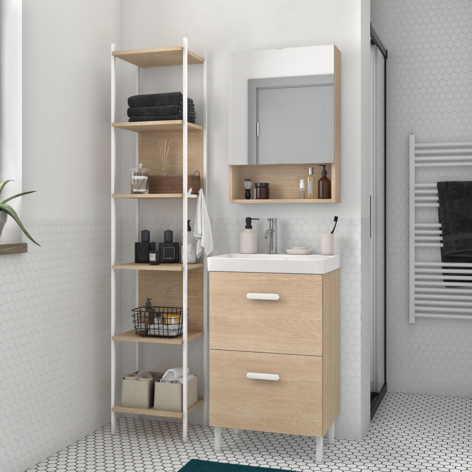 Szafka lustrzana bez oświetlenia Easy 50 x 70 Sensea - 3