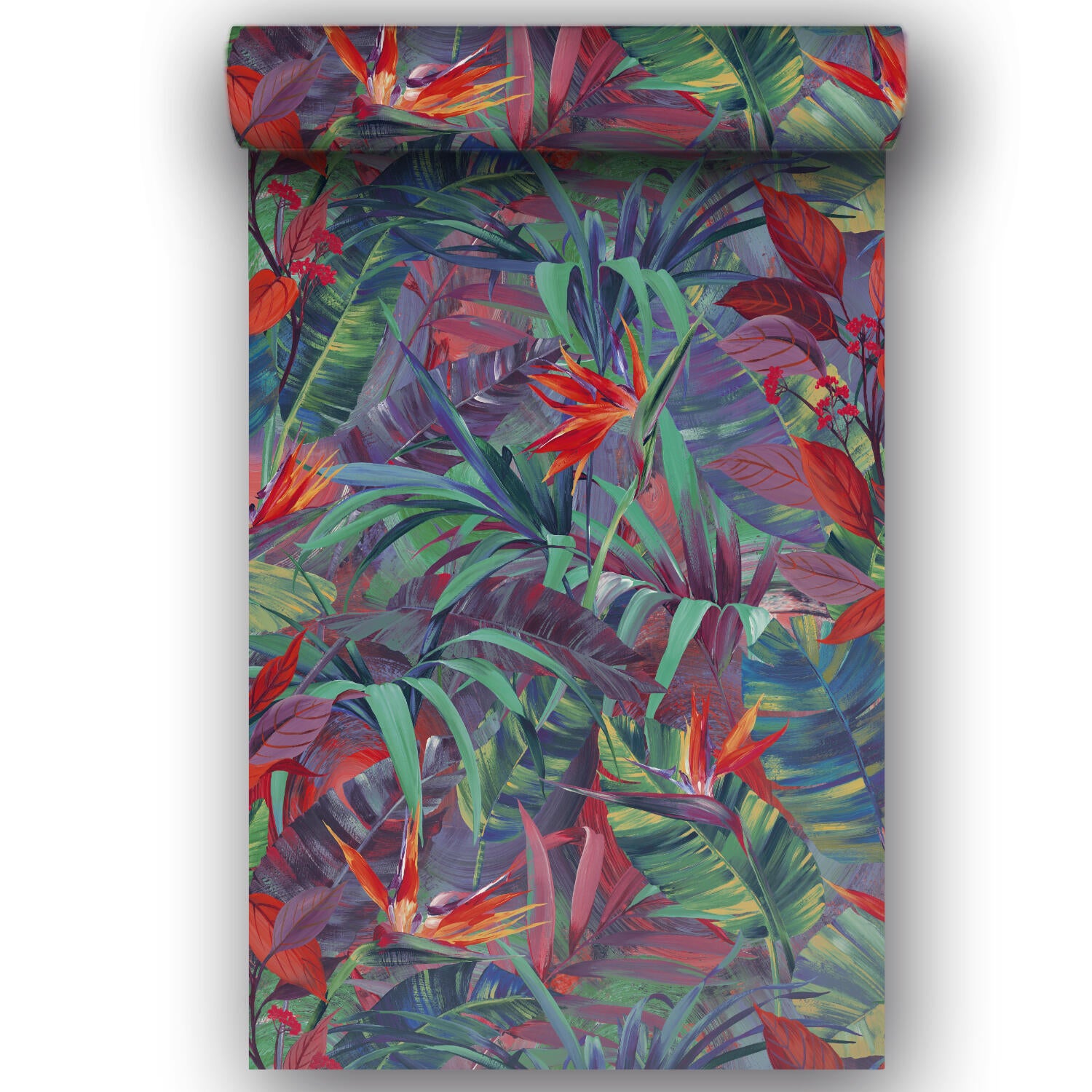 Papier peint intissé Paradise flowers multicolore - 5
