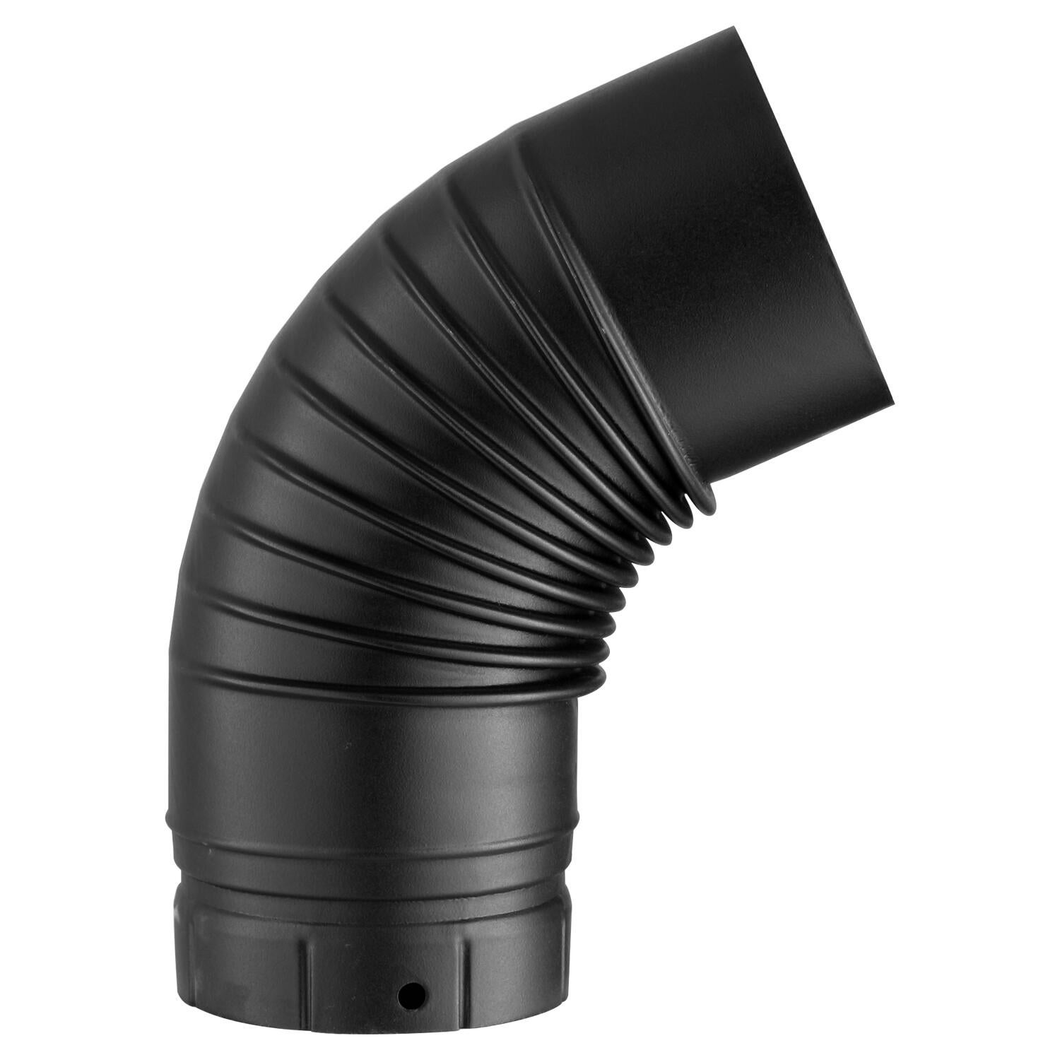 Coude plissé émaillé de raccordement POUJOULAT, diam. 150 mm 45° - 2