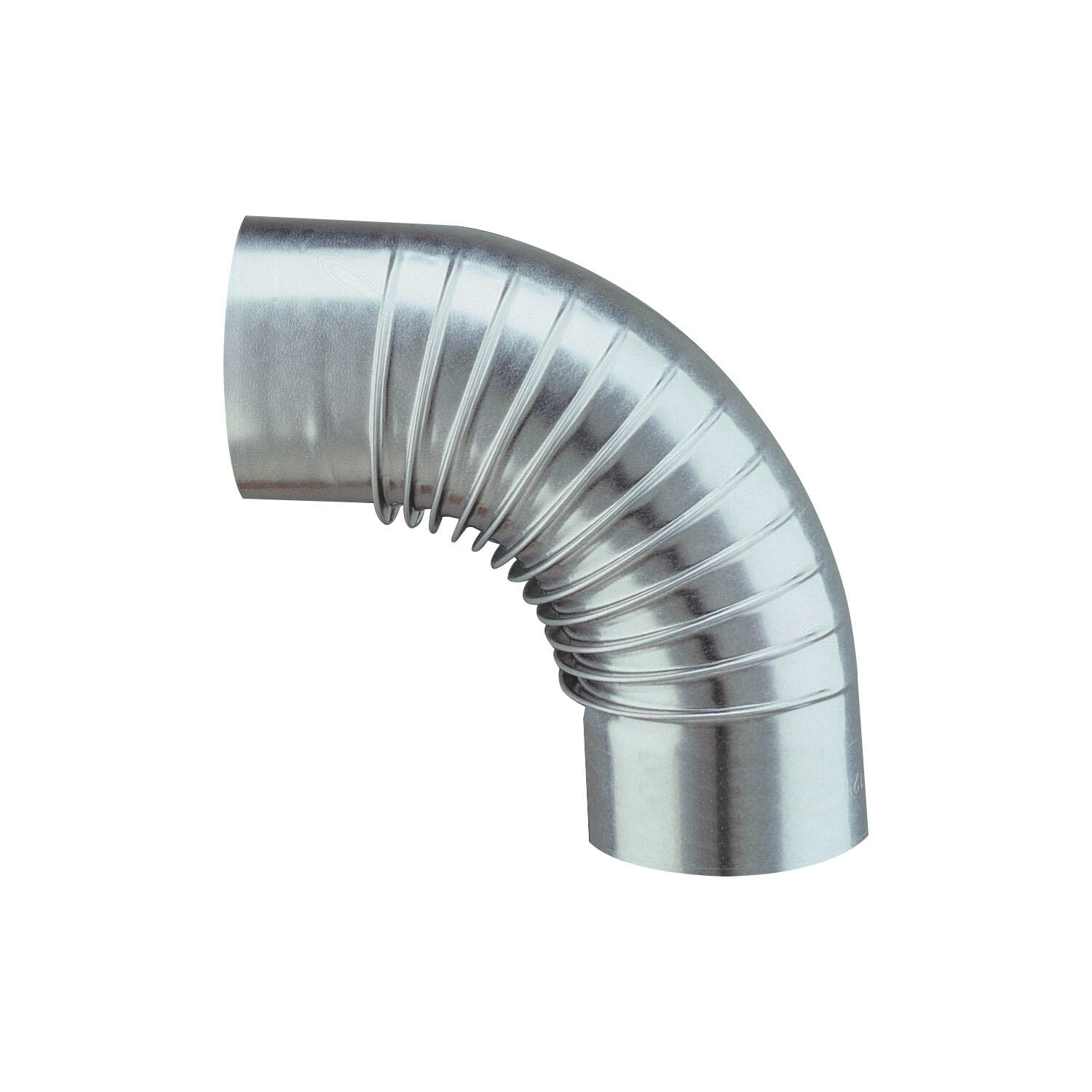 Coude plissé aluminié de raccordement POUJOULAT, diam. 125 mm 90° - 2
