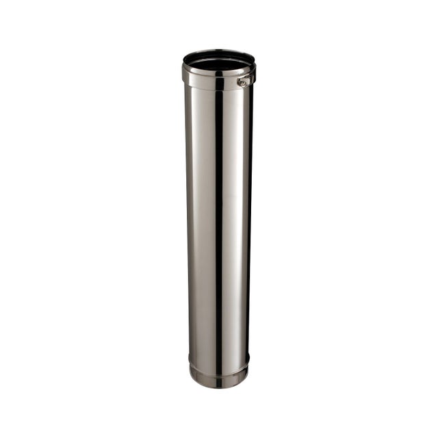Conduit non isolé poêle à bûche L.100 cm Diam.150 mm, CHEMINEES POUJOULAT