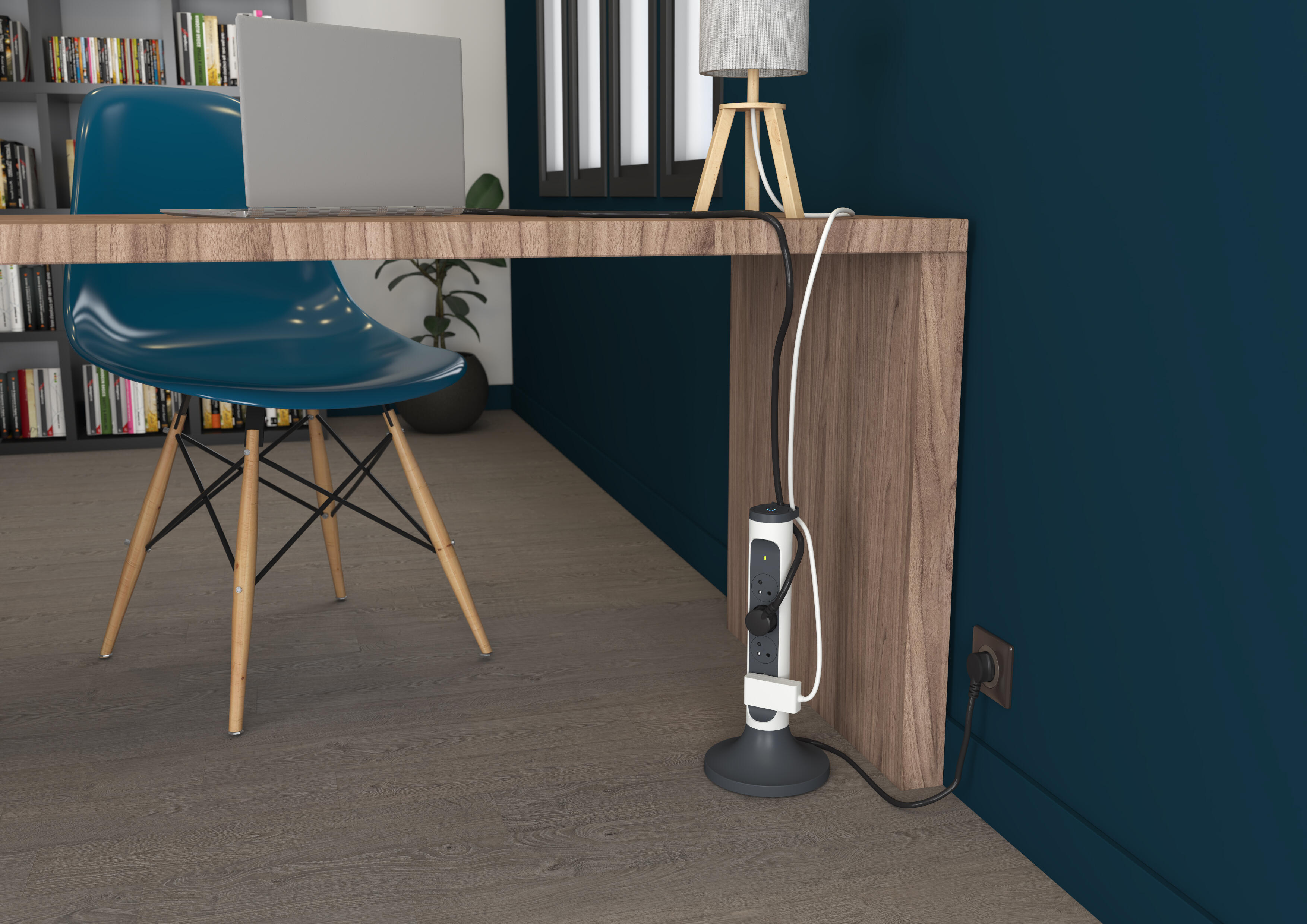 Multiprise 4 prises avec interrupteur 2 m noir LEGRAND - 4