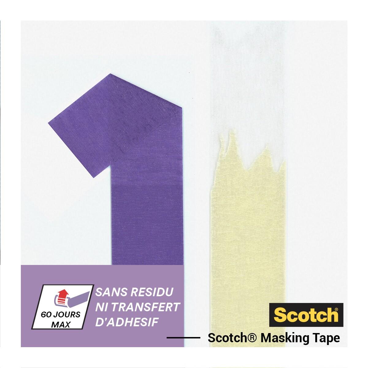Ruban de masquage SCOTCH Surfaces délicates l.24 mm x L.41 m - 6