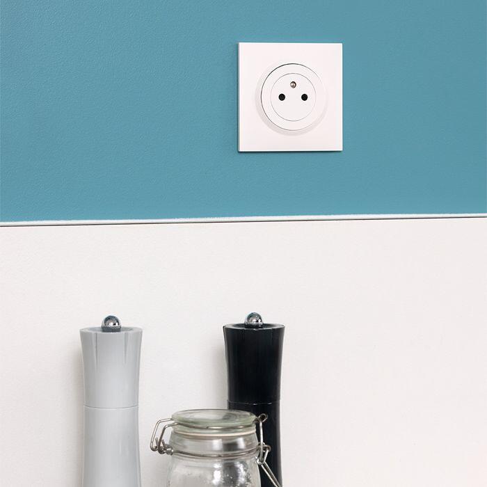 Prise avec terre affleurante à assembler Dooxie, LEGRAND blanc - 3