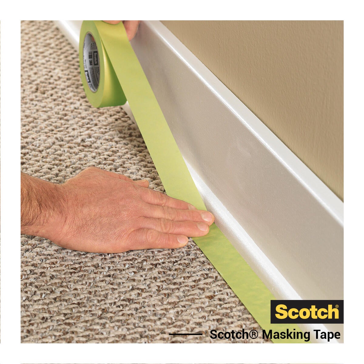 Ruban de masquage SCOTCH l.36 mm x L.41 m surfaces rugueuses - 6