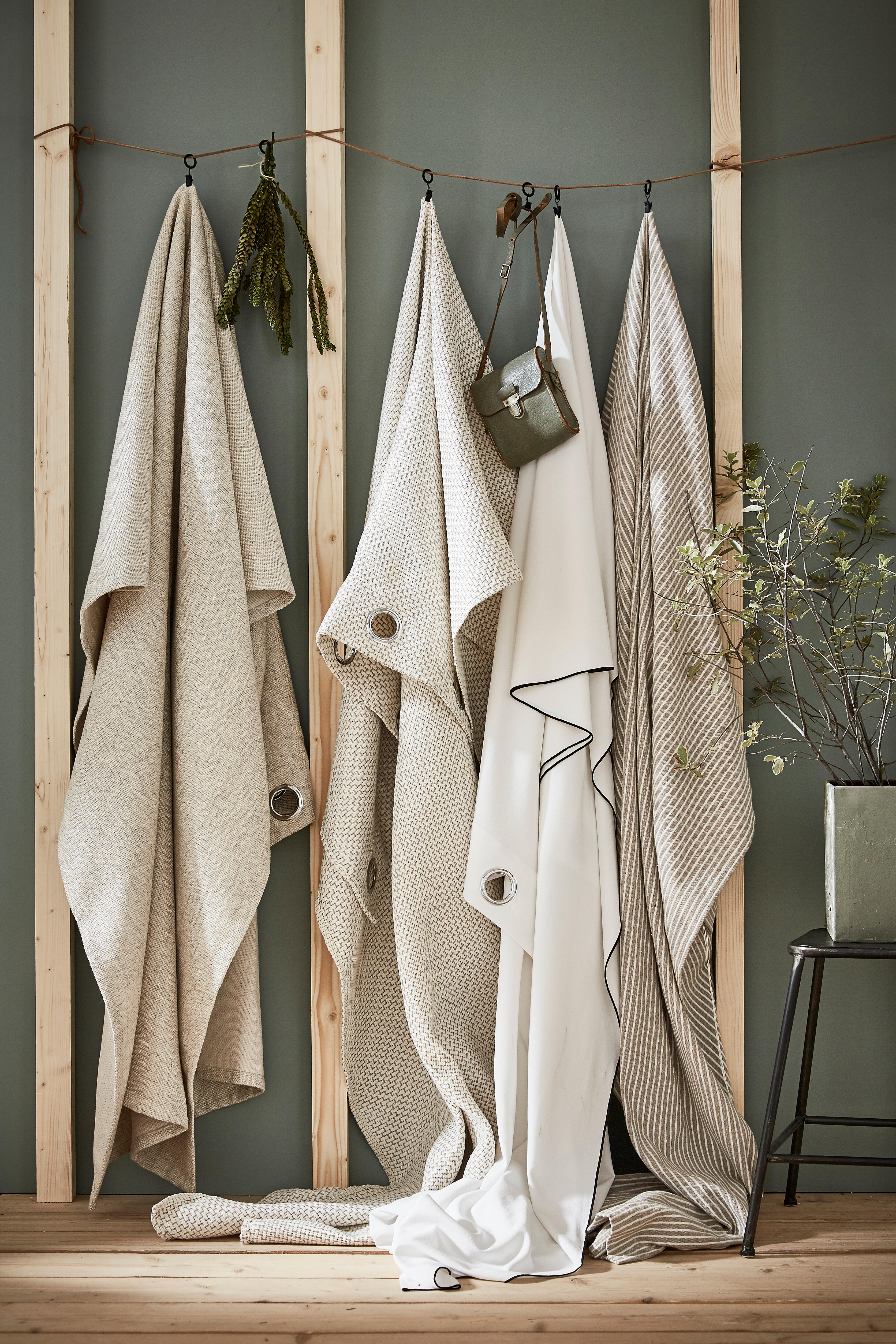 Tenda INSPIRE Naelick beige, fettuccia 140x280 cm - 5