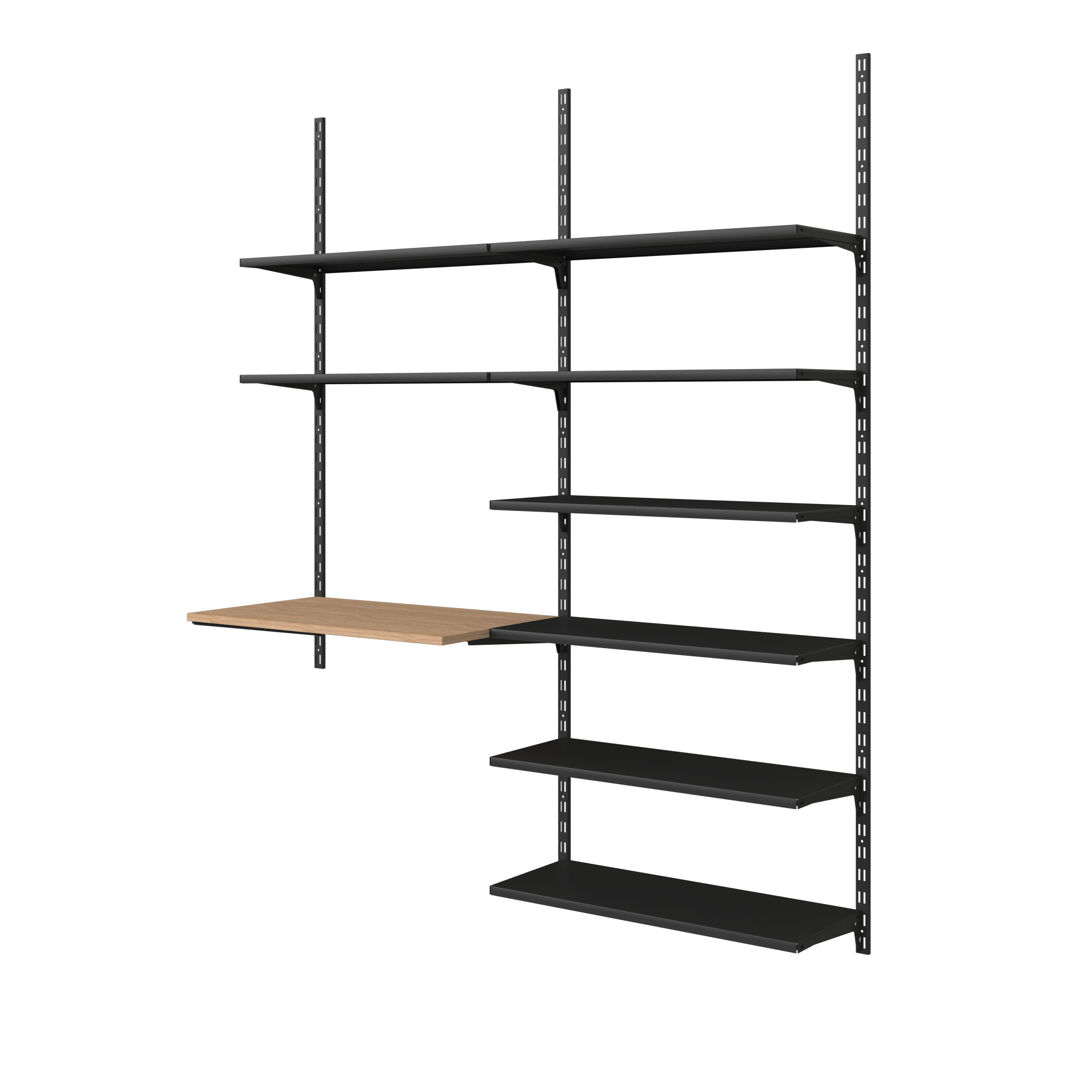 Crémaillère double acier, H.150 cm entraxe 50 mm - 2