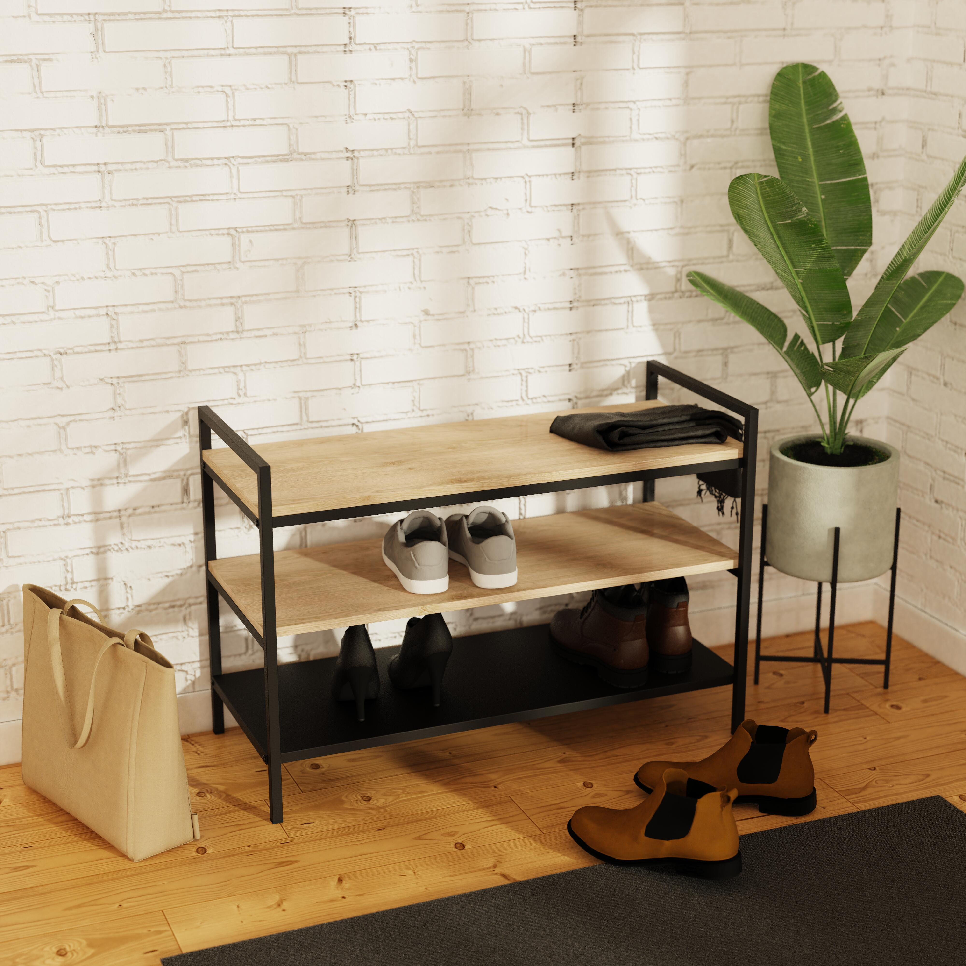 Range-chaussures à poser, SPACEO Frame 10 paires maximum H.55 x l.80 cm - 2