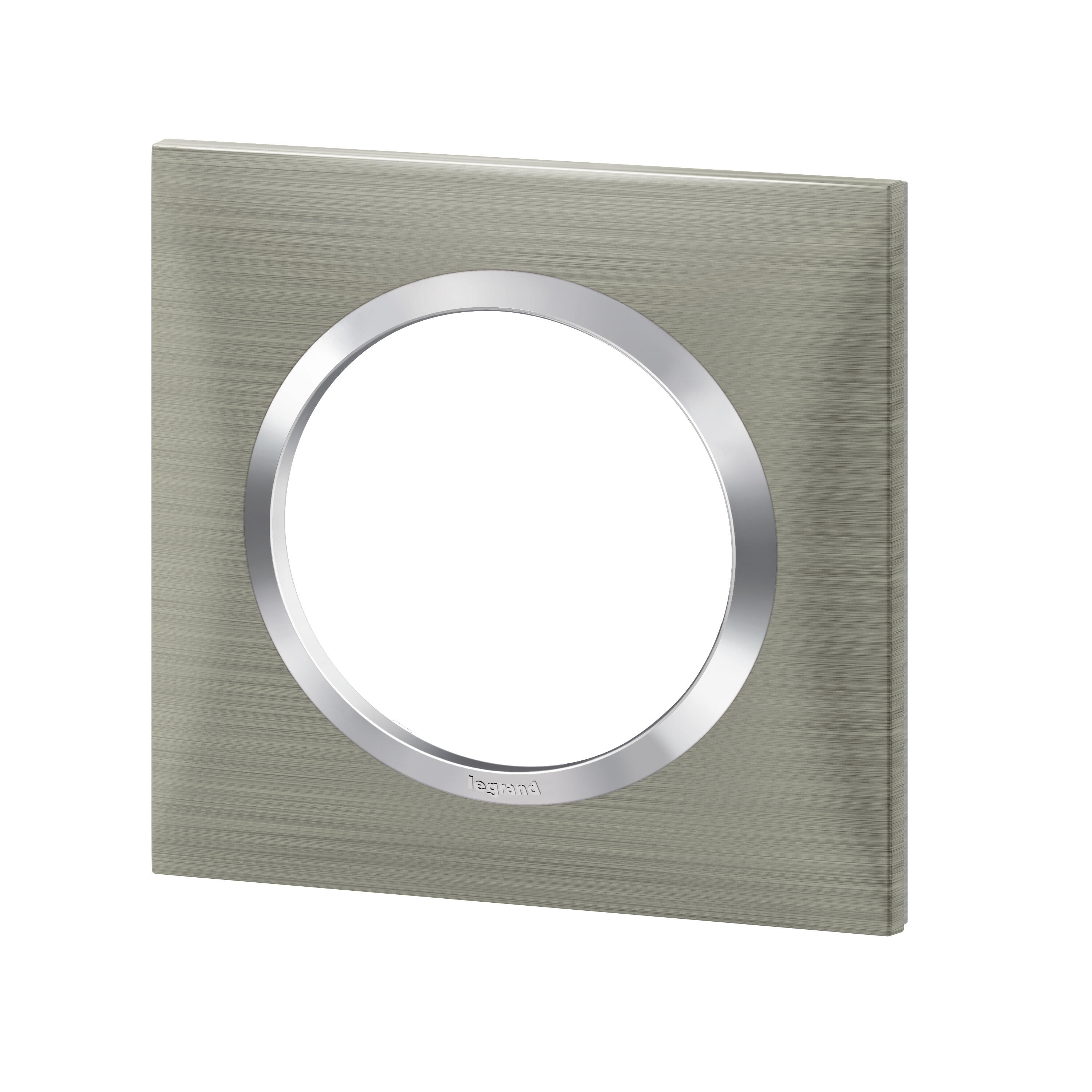Plaque simple Dooxie, LEGRAND, inox brossé - 2