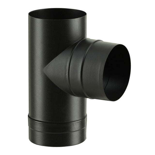 Te tampon pour raccordement POUJOULAT D 150 noir cm