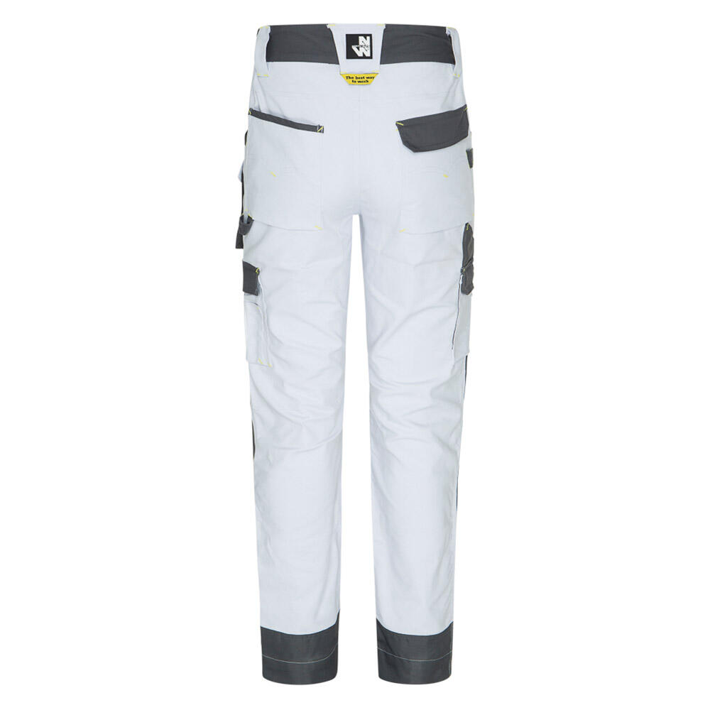 Pantalon de travail Cary-blanc-38 NINE WORTHS blanc, taille 38 - 3