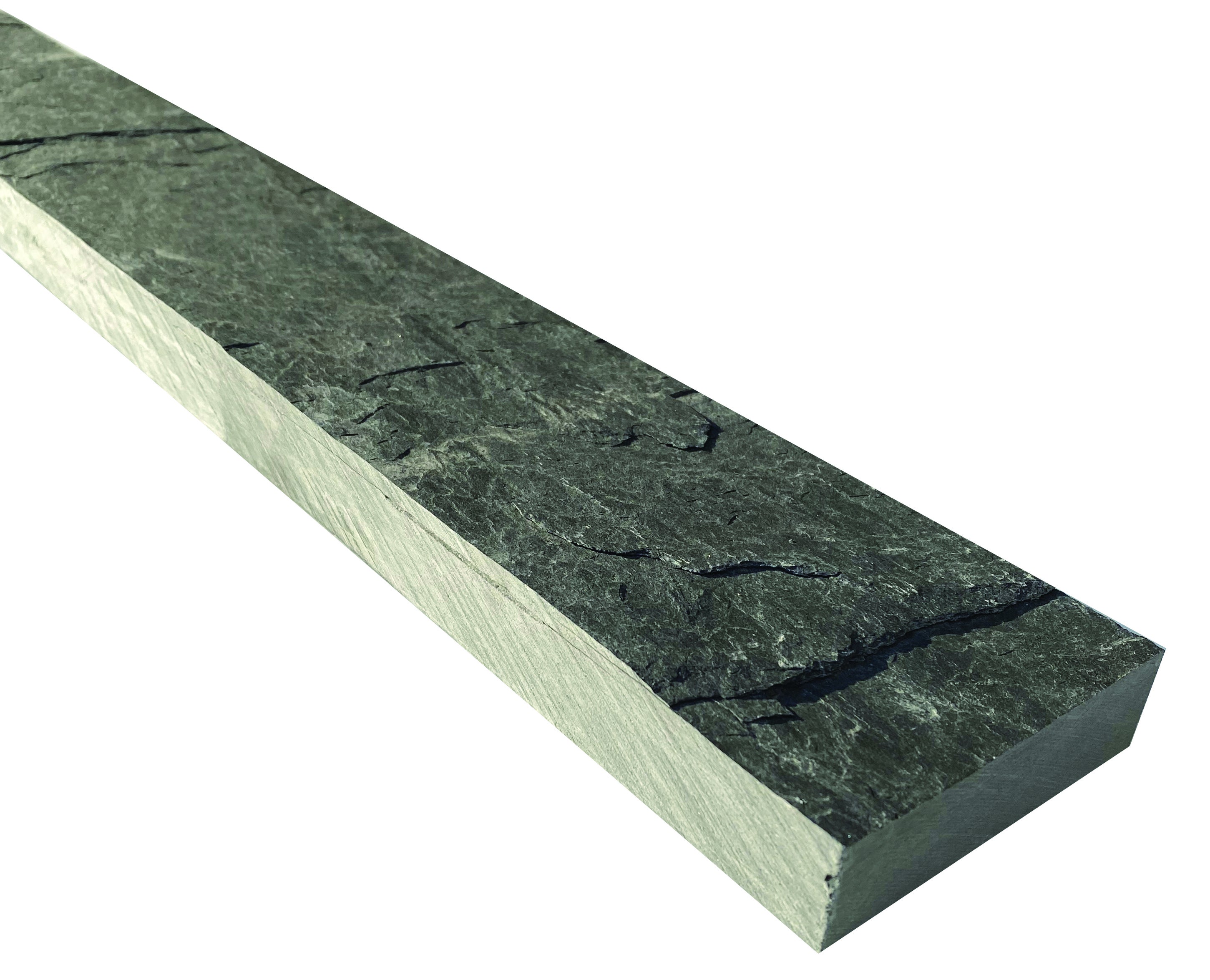 Bordure droit Piquet ardoise 80x10x3 ardoise gris ardoise, H.3 x L.80 cm - 2