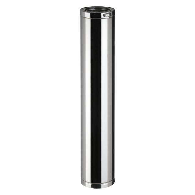 Tuyau pour conduit double paroi POUJOULAT, D150 mm 1.15 m Ep.30 mm