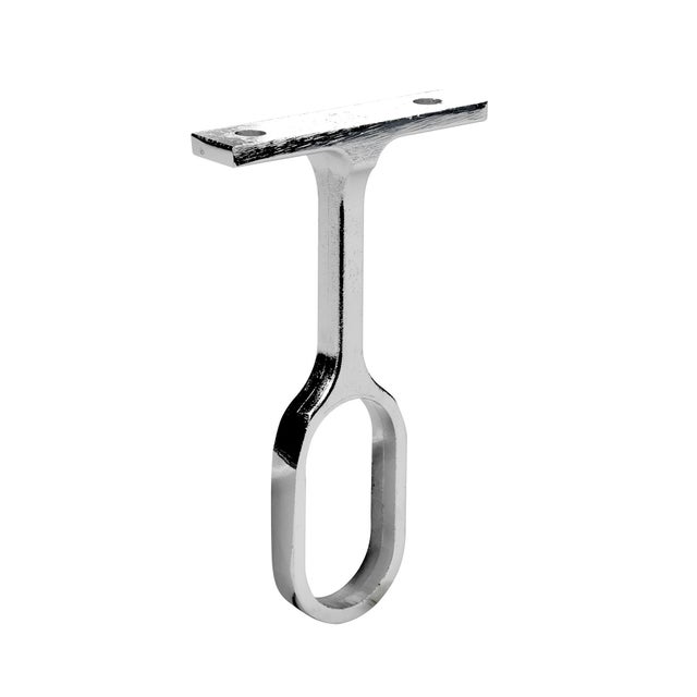 Support plafond système fixe CIME pour barre de penderie ovale 30X15 mm chrome
