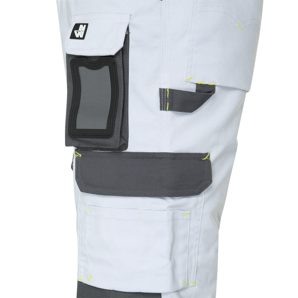 Pantalon de travail Cary-blanc-52 NINE WORTHS blanc, taille 48 - 5