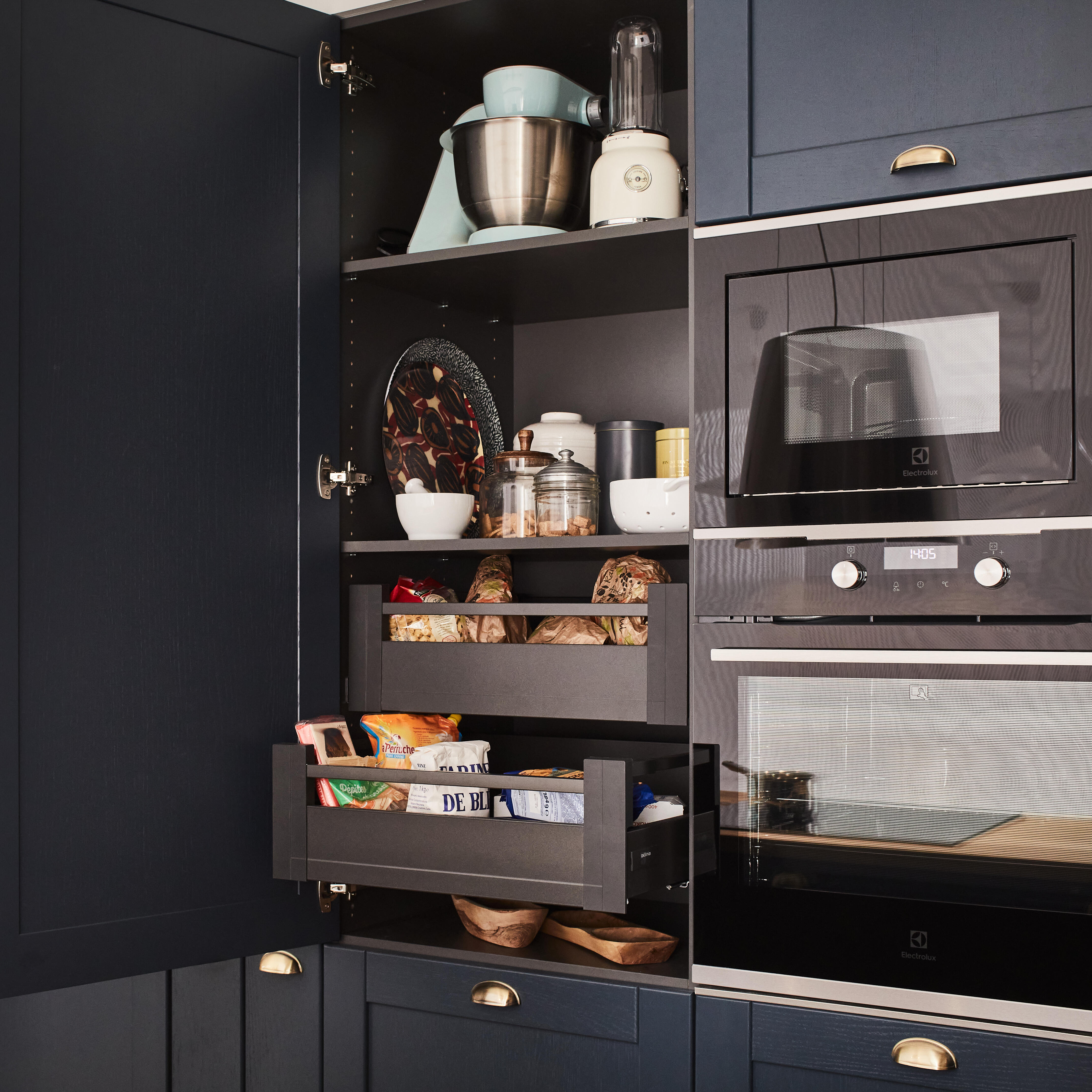 Tiroir pour caisson DELINIA ID gris anthracite H.9.4 x l.56.8 x P48 cm - 8