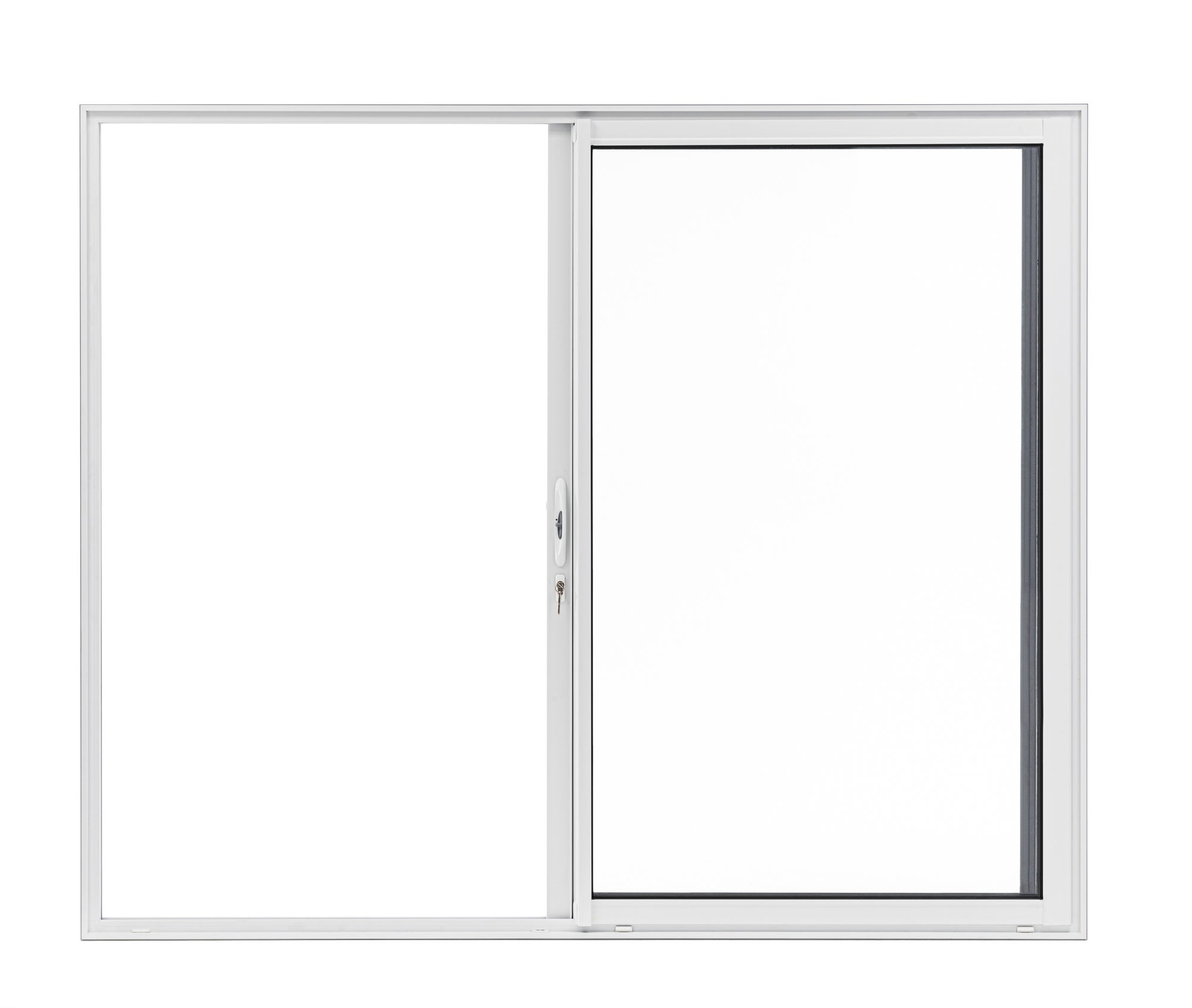 Baie coulissante aluminium 215x180 blanc Essentiel - 3