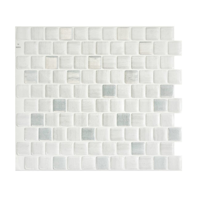 Lot de 4 adhésifs décoratifs, Brixia, pierre, 26.19 cm x 22.5 cm