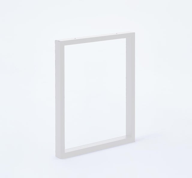 Pé Retângular Aço 710x590 Branco