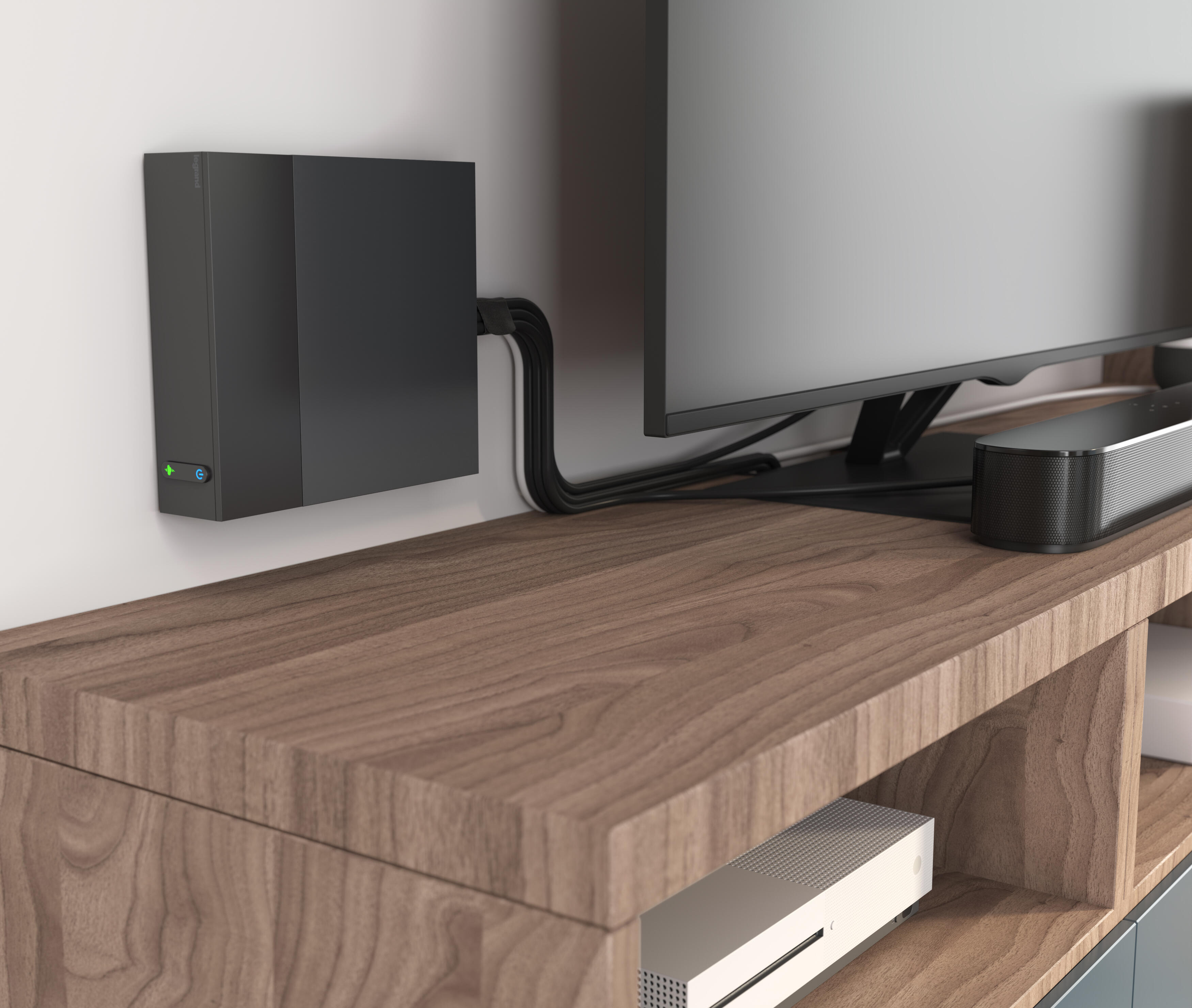 Multiprise 4 prises avec interrupteur 2 m noir LEGRAND - 3