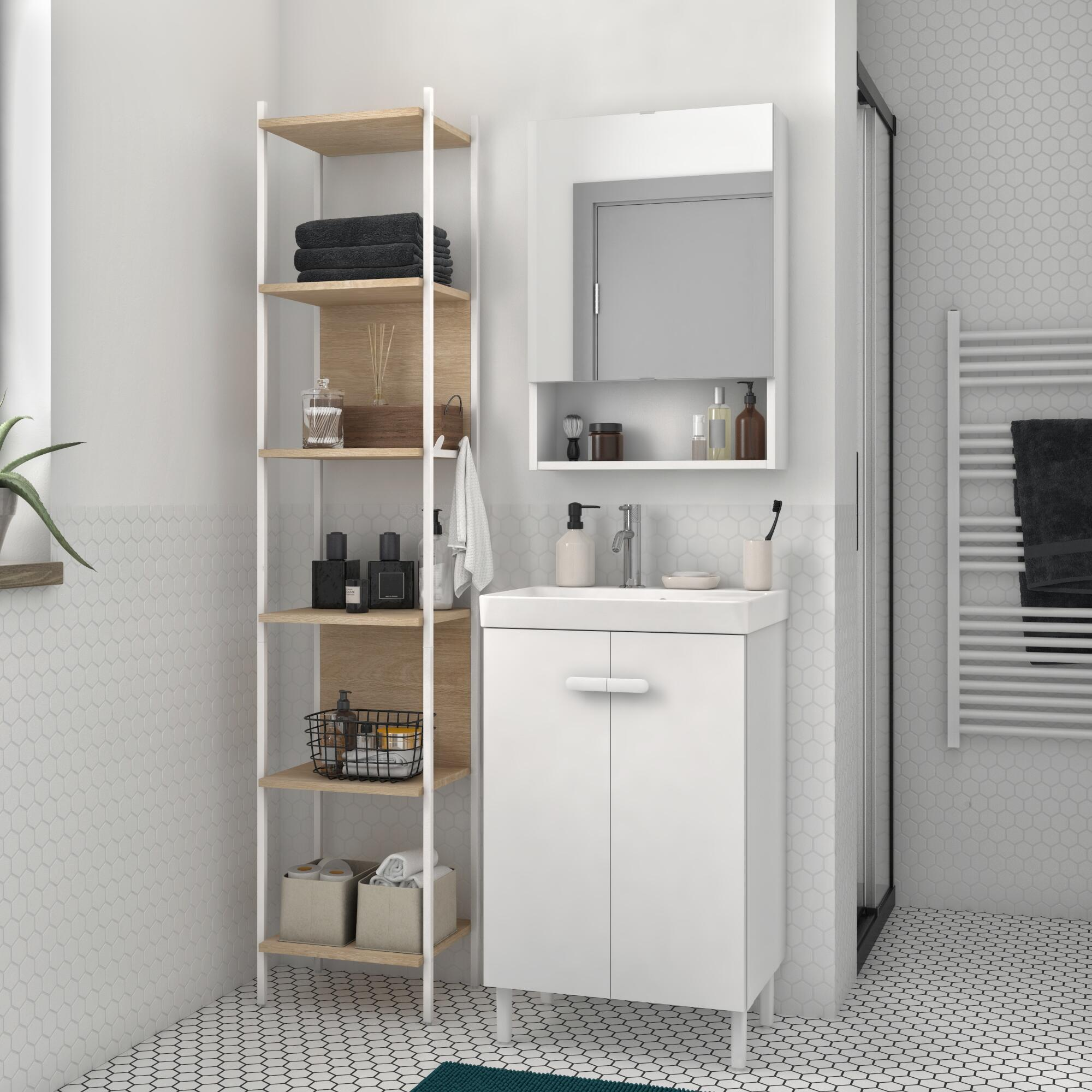 Szafka lustrzana bez oświetlenia Easy 50 x 70 Sensea - 5