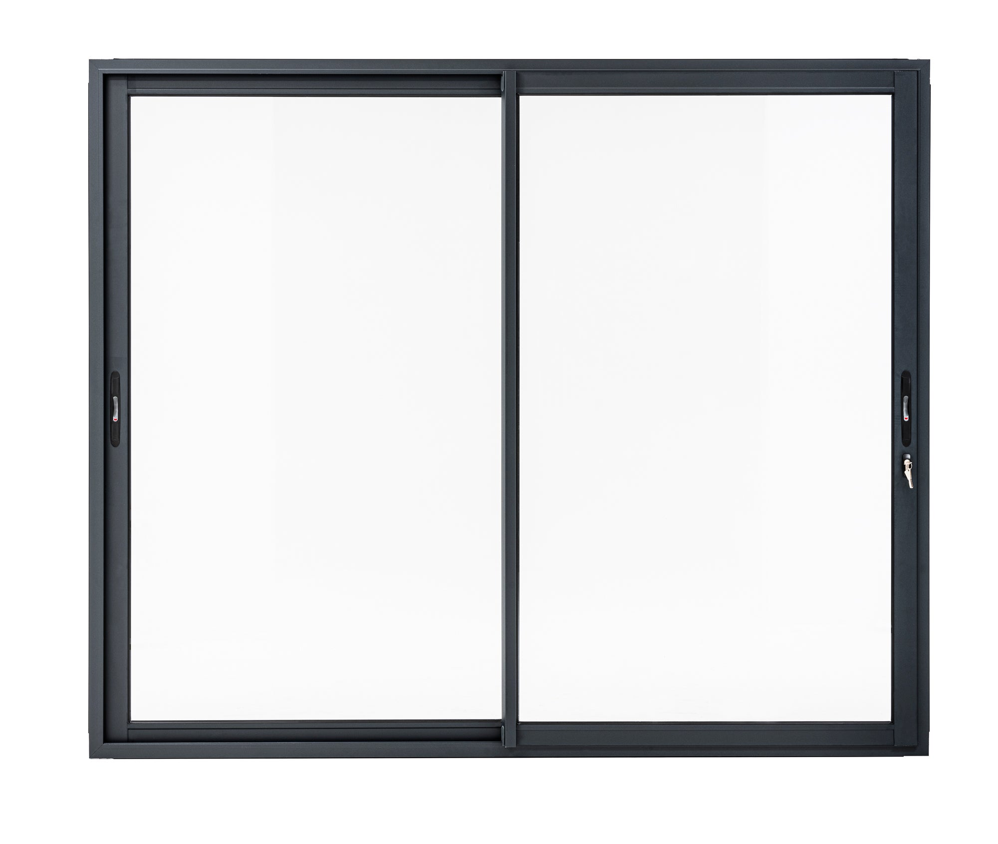 Baie coulissante aluminium 215x240 gris anthracite Essentiel - 2