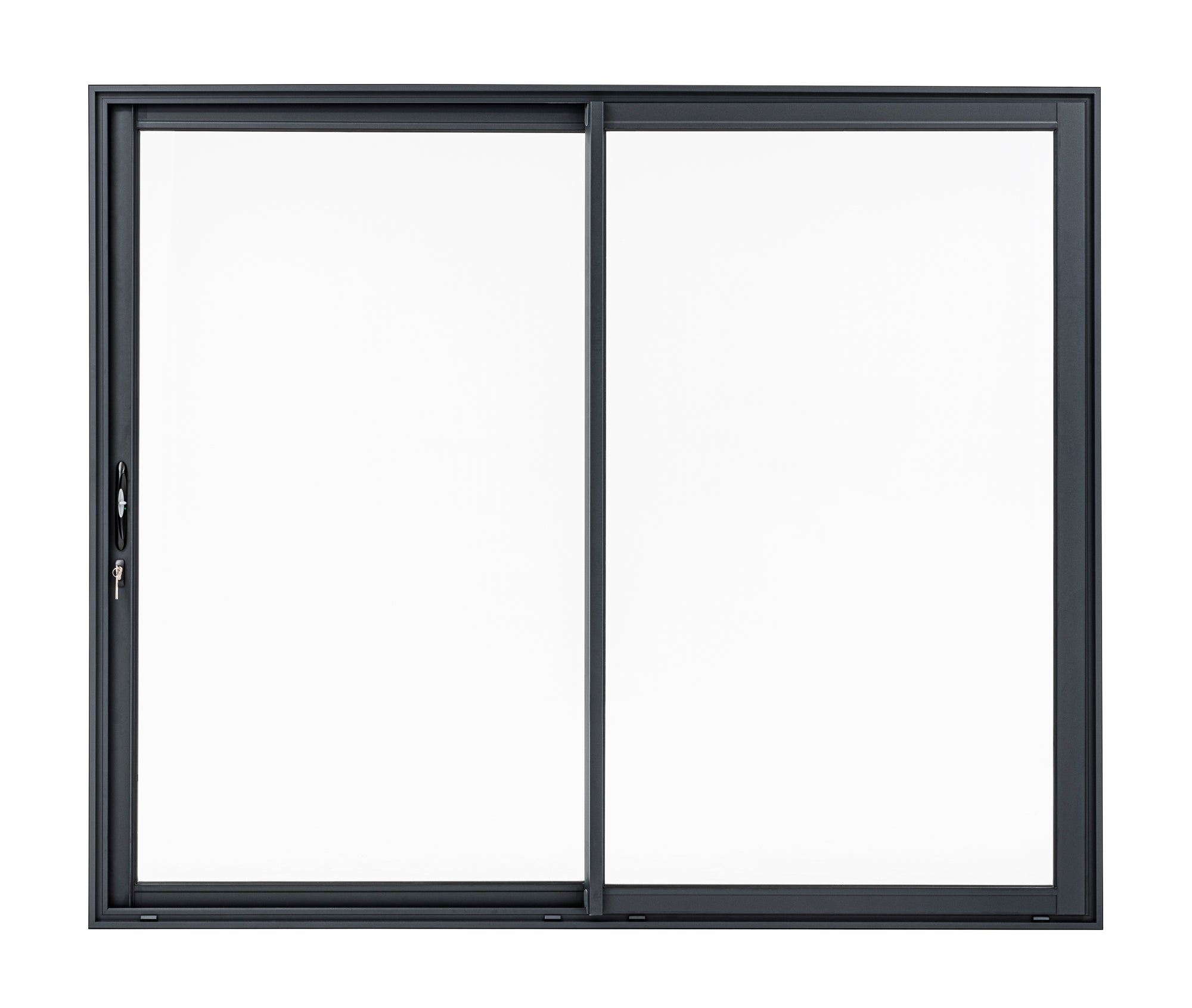 Baie coulissante aluminium 215x210 gris anthracite Essentiel - 5
