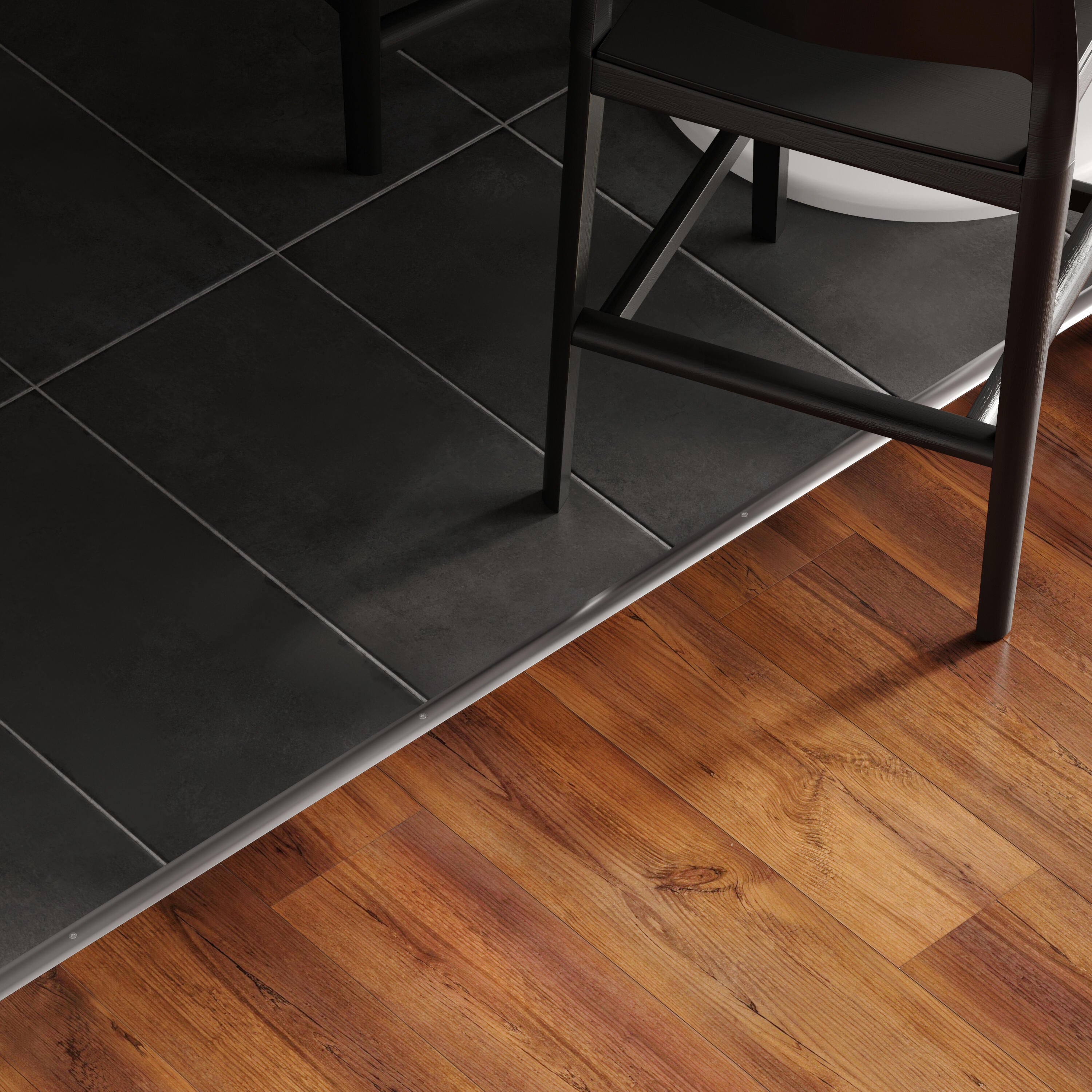 Barre de seuil alu alu brillant à visser, l.3 cm x L.83 cm ARTENS - 2