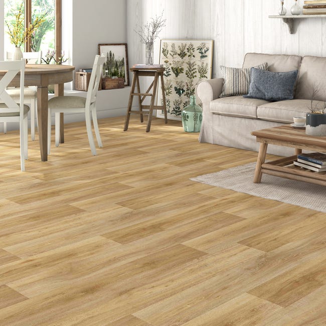 Rouleau vinyle bois naturel Chene rustique BEAUFLOR rouleau l.4m ...