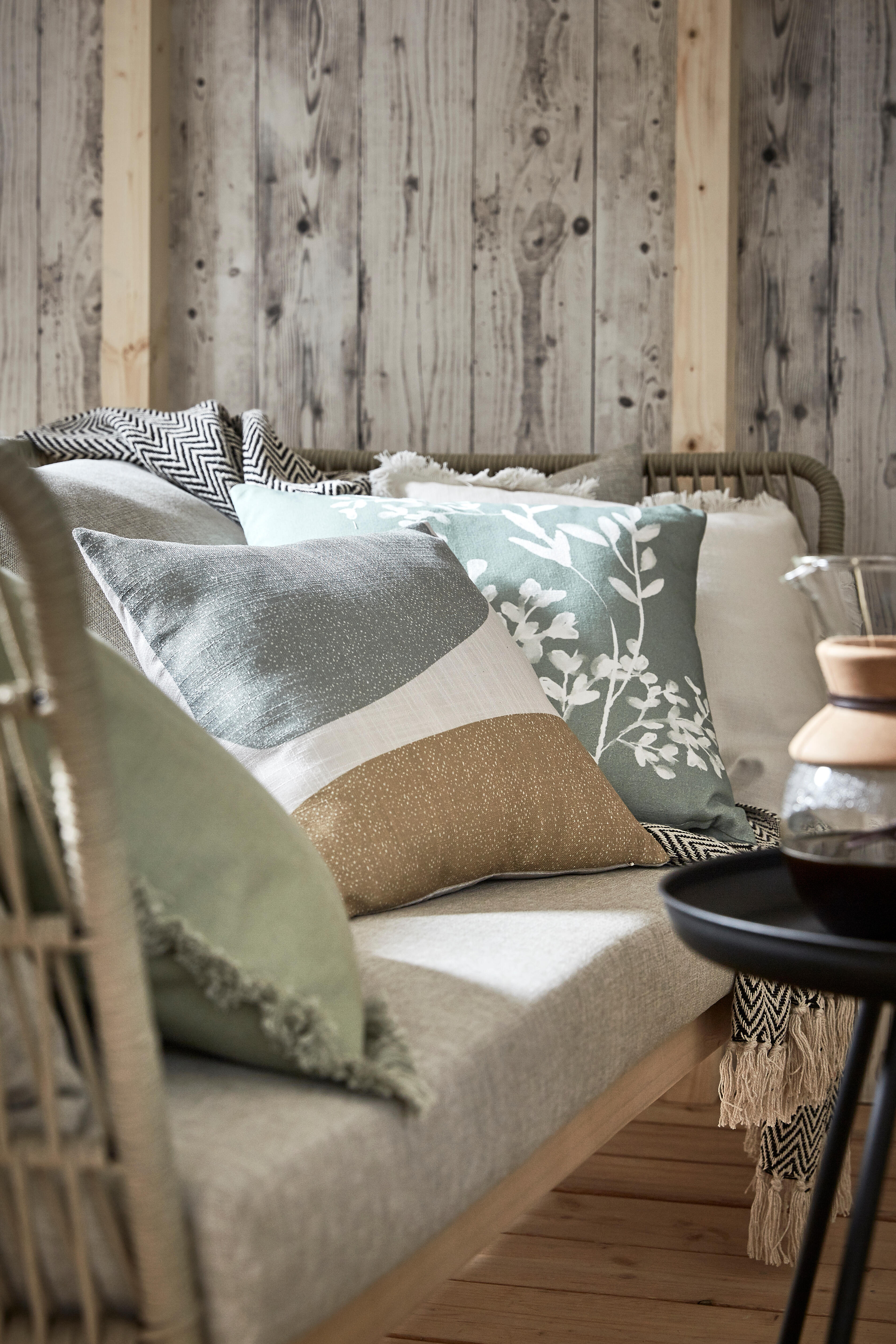 Papier peint intissé Planche tribale gris - 6