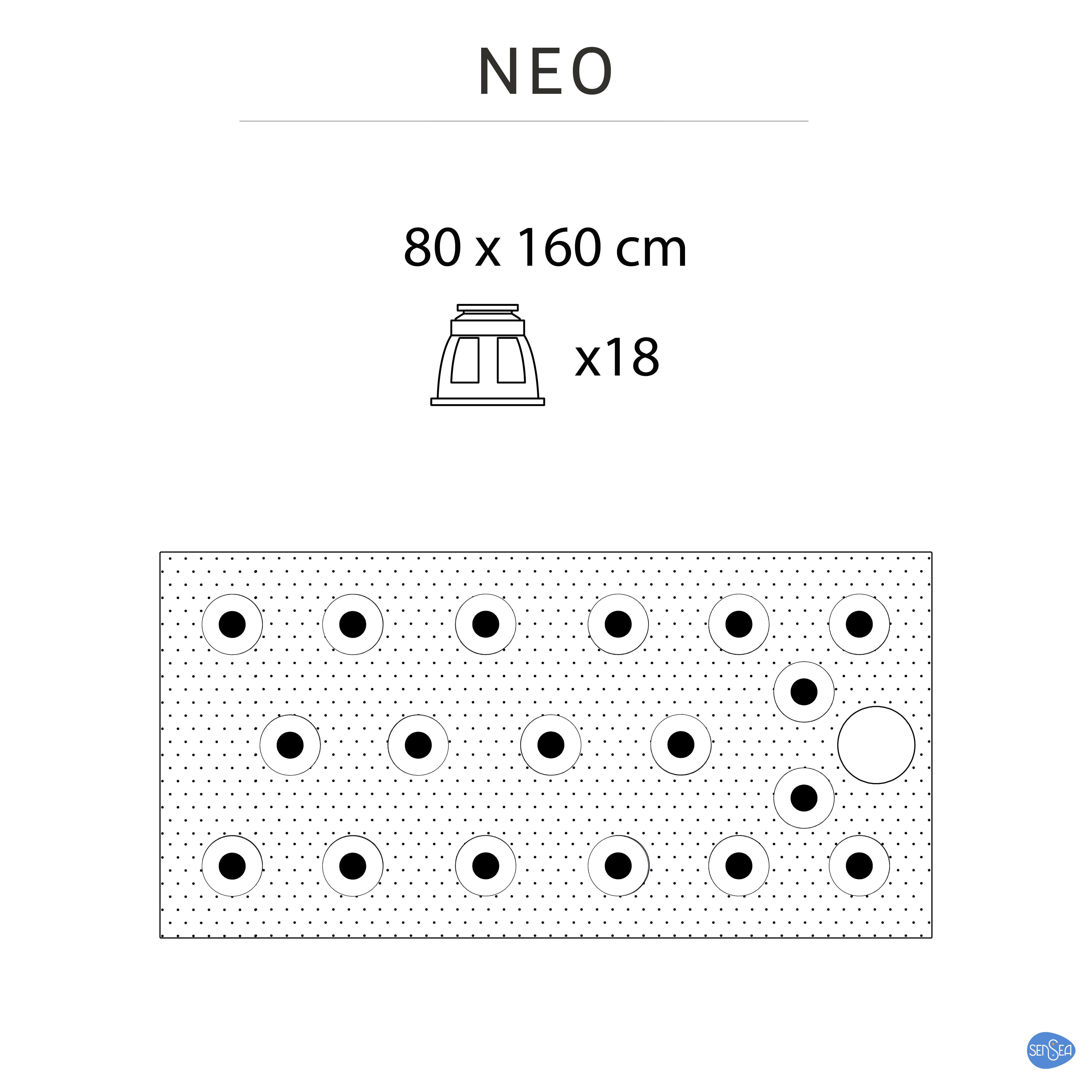 Receveur de douche résine blanc L.160 x l.80 Neo - 7