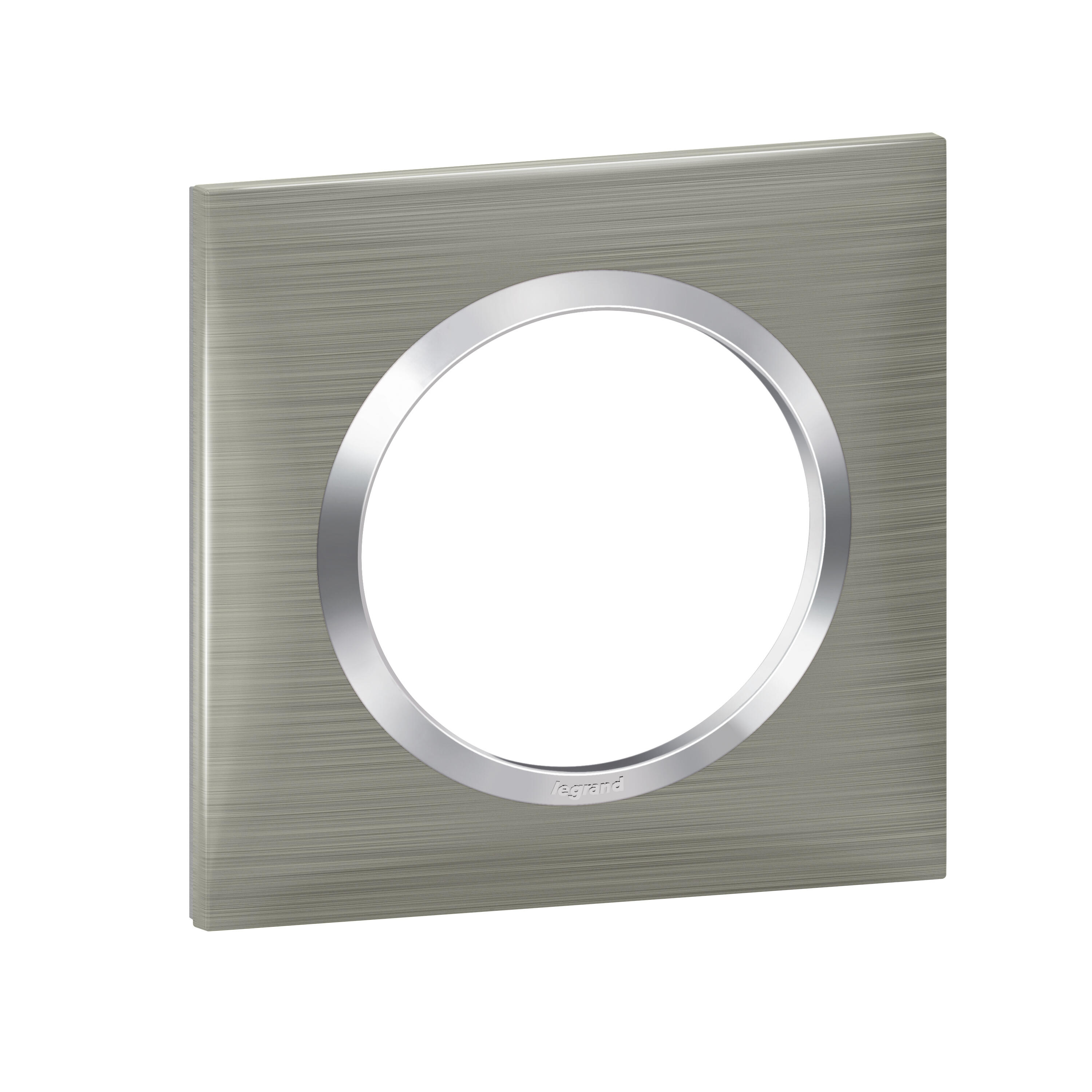 Plaque simple Dooxie, LEGRAND, inox brossé - 3