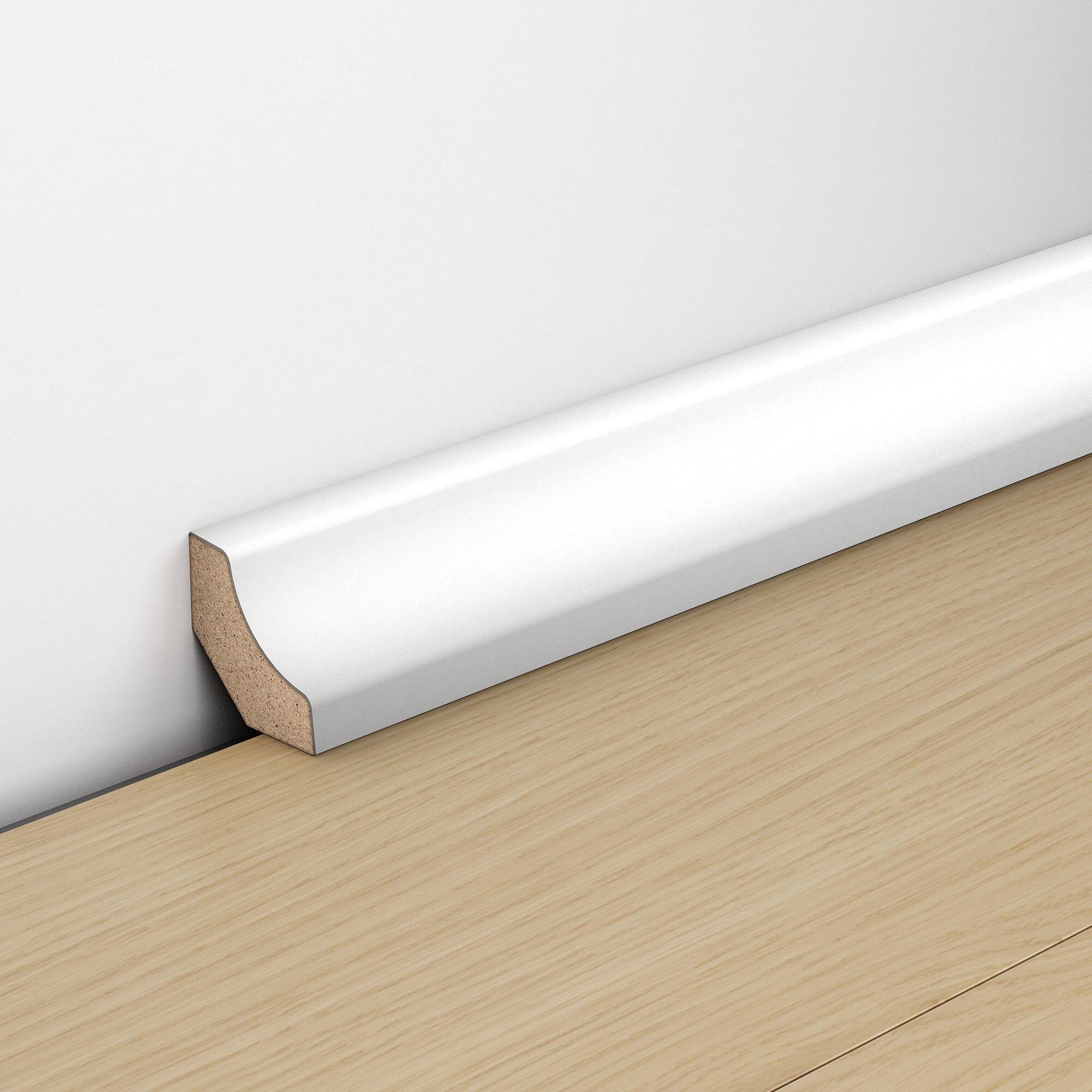 Contreplinthe mdf, blanc, H. 12 x L. 2.4 m, Ep.12 mm ARTENS Leroy Merlin — free download