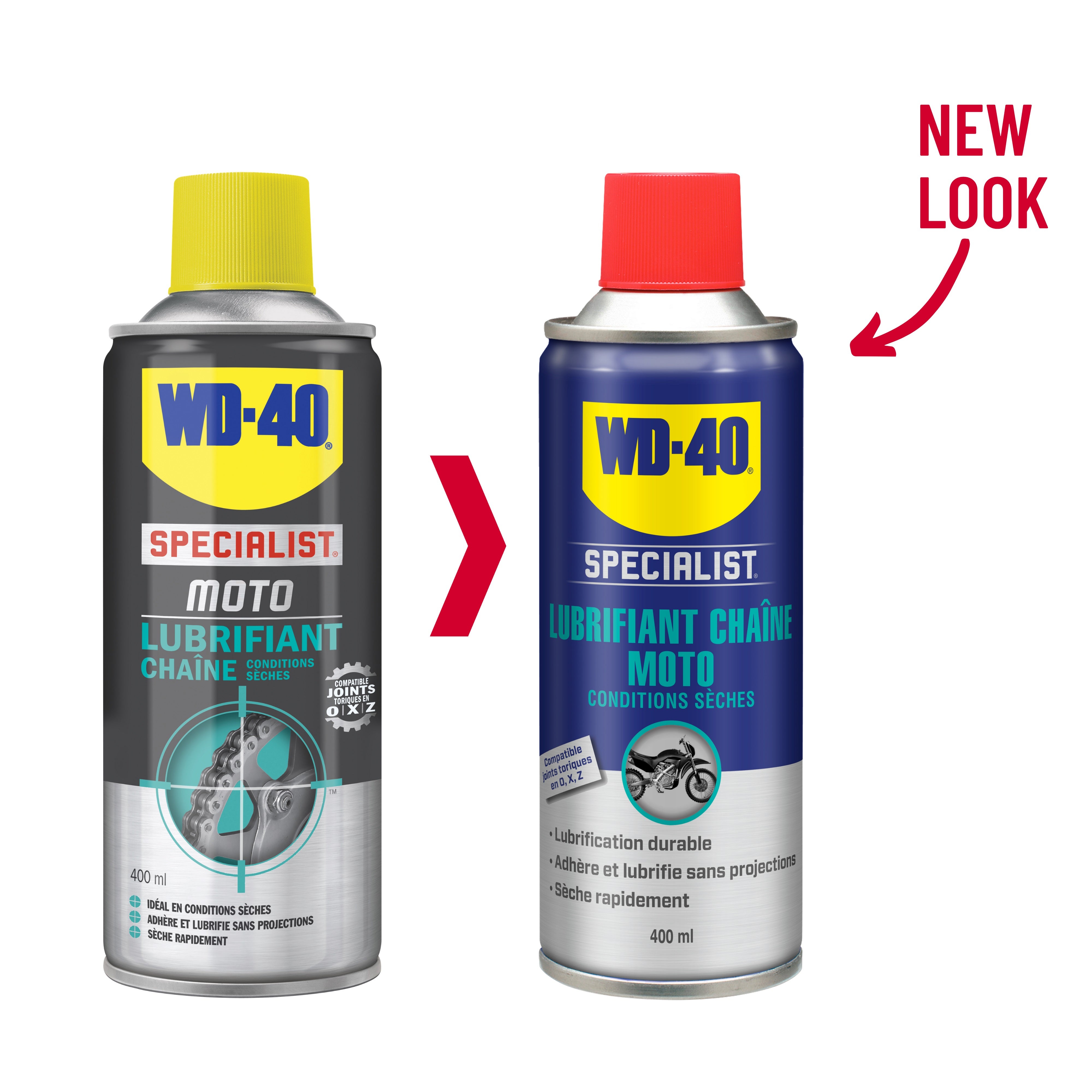 Lubrifiant chaine moto en aérosol, 400ml WD-40 - 4