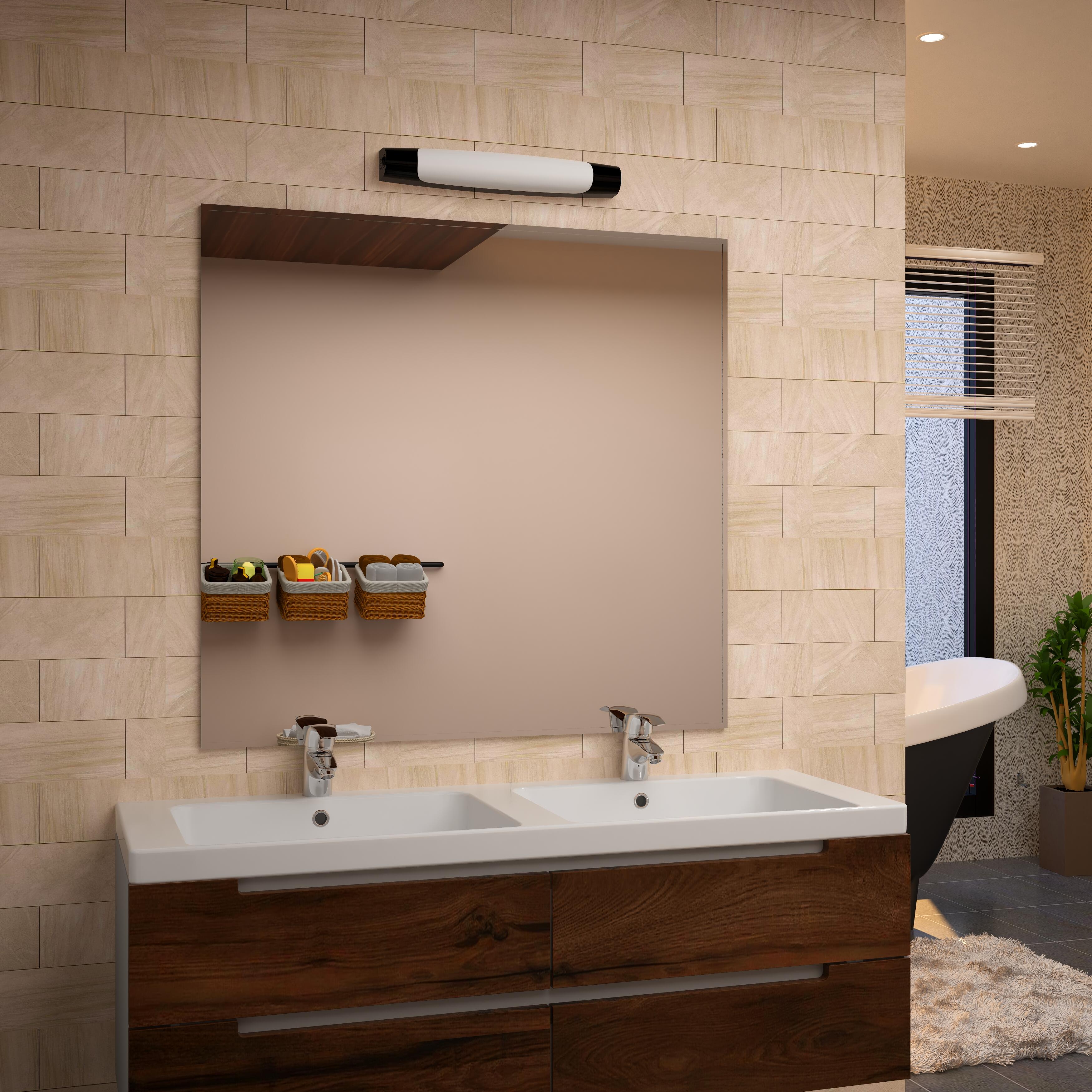 Réglette LED salle de bain Maud L.43 cm, 700 lumens blanc neutre, noir Aric - 3