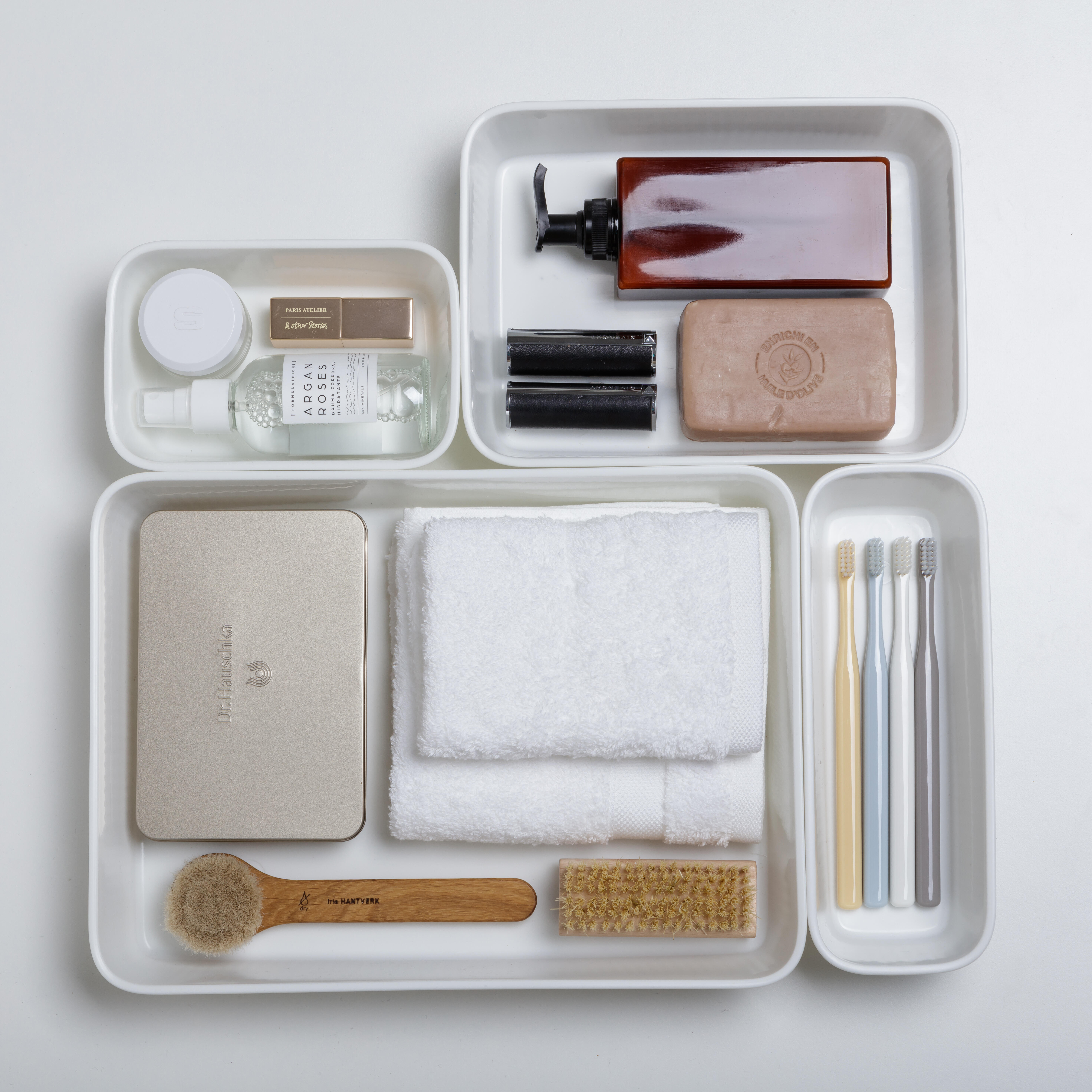 Set de 5 organizadores de almacenamiento blanco Baobab 33.6x24.7x6cm - 8